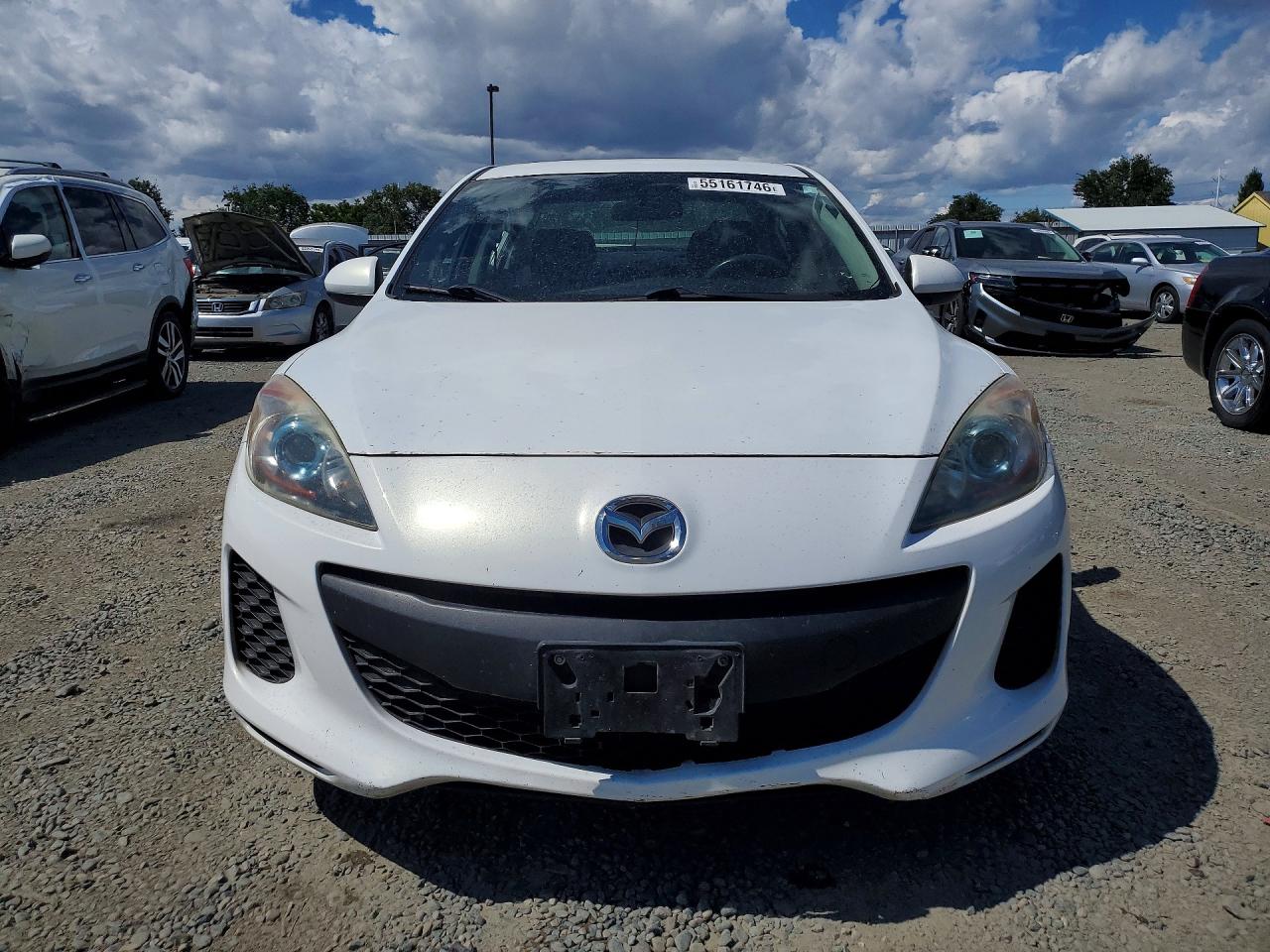2013 Mazda 3 I White vin: JM1BL1UPXD1848447