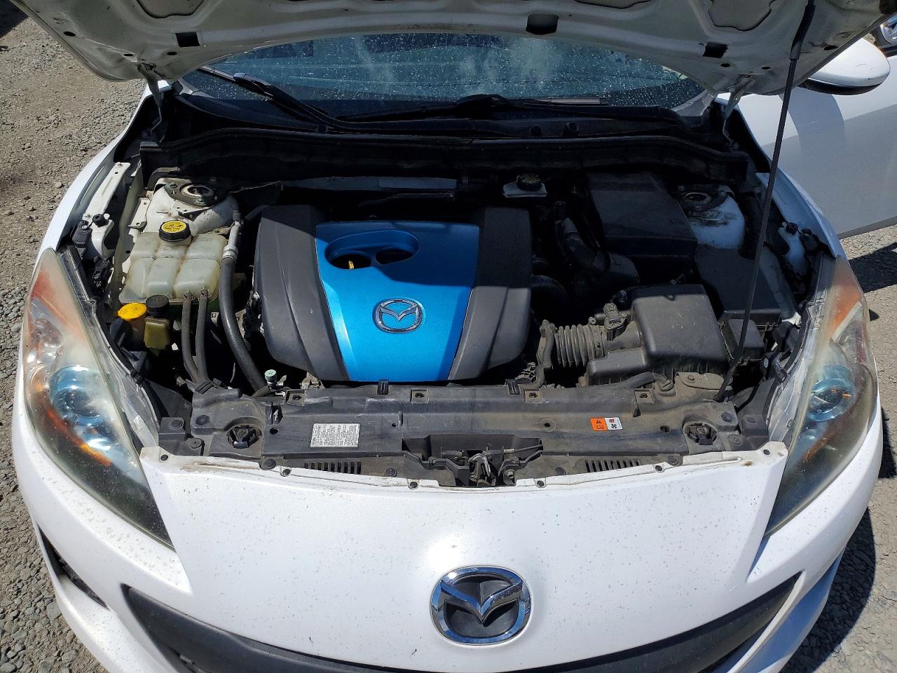 2013 Mazda 3 I White vin: JM1BL1UPXD1848447