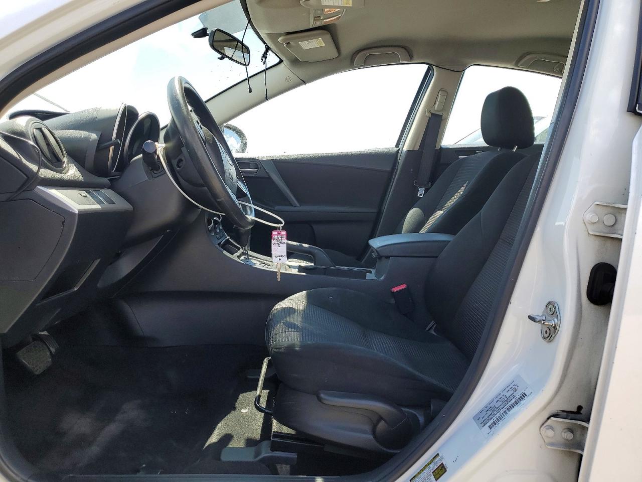 2013 Mazda 3 I White vin: JM1BL1UPXD1848447
