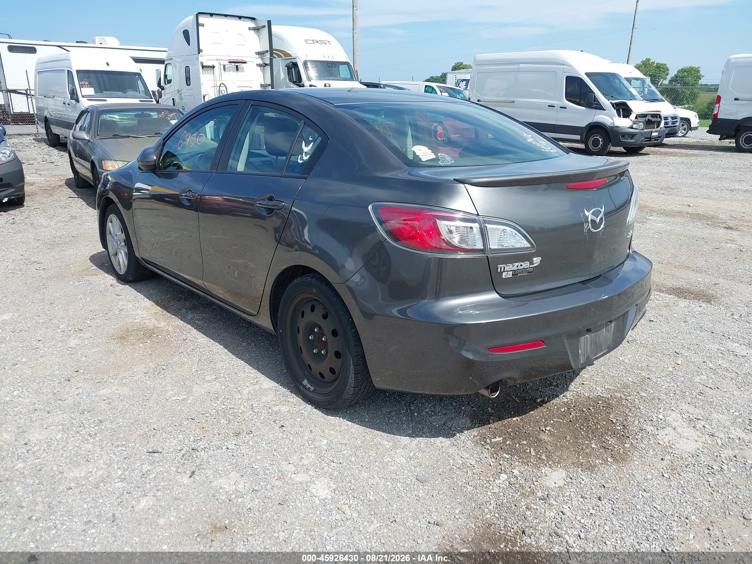 2012 Mazda Mazda3 S Touring Gray vin: JM1BL1V60C1507580