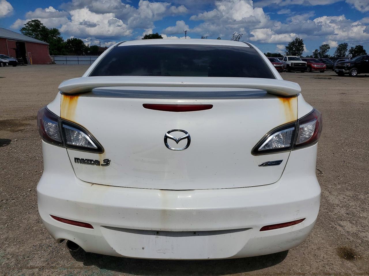 2012 Mazda 3 I White vin: JM1BL1V70C1668567