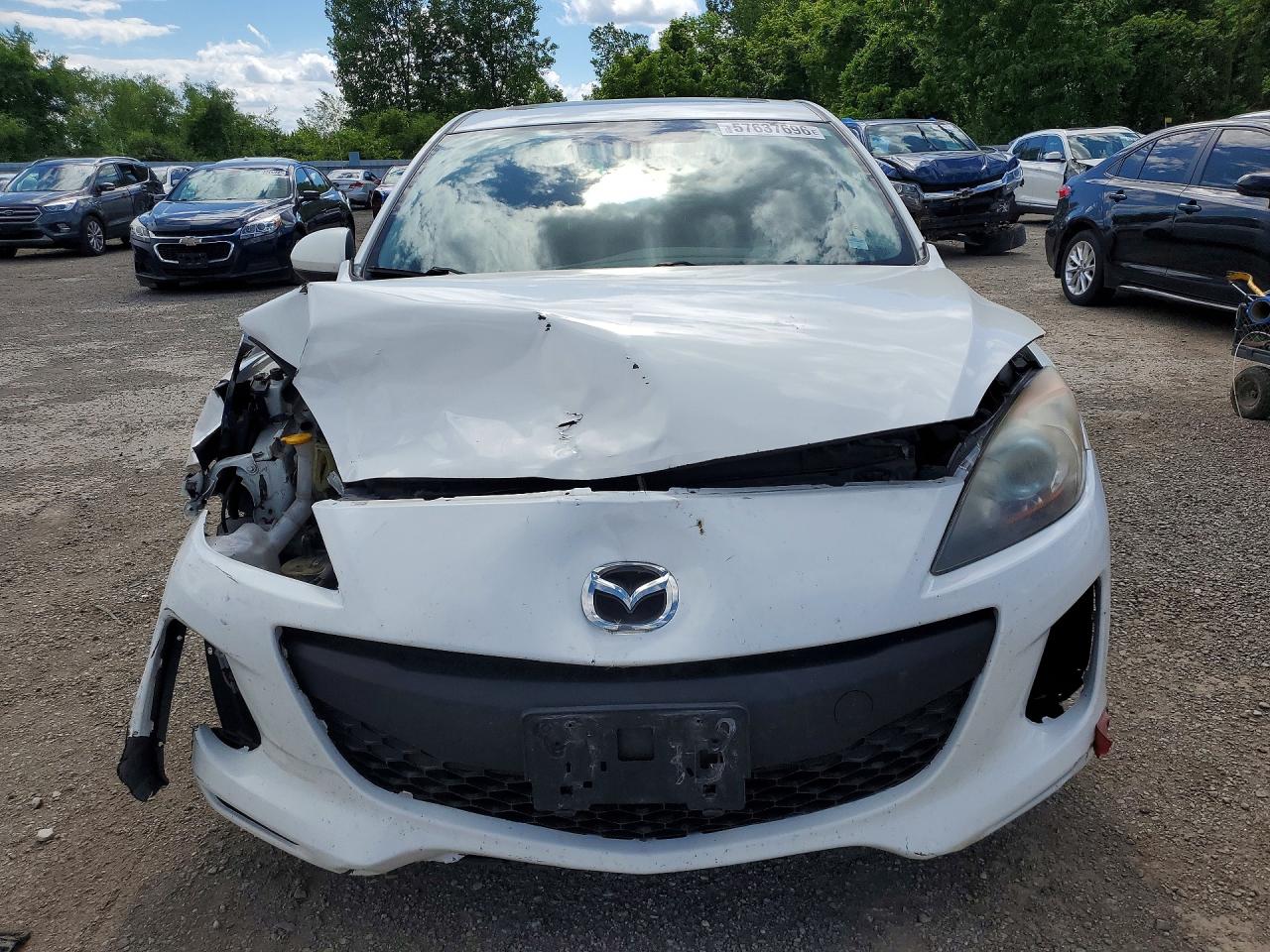 2012 Mazda 3 I White vin: JM1BL1V70C1668567