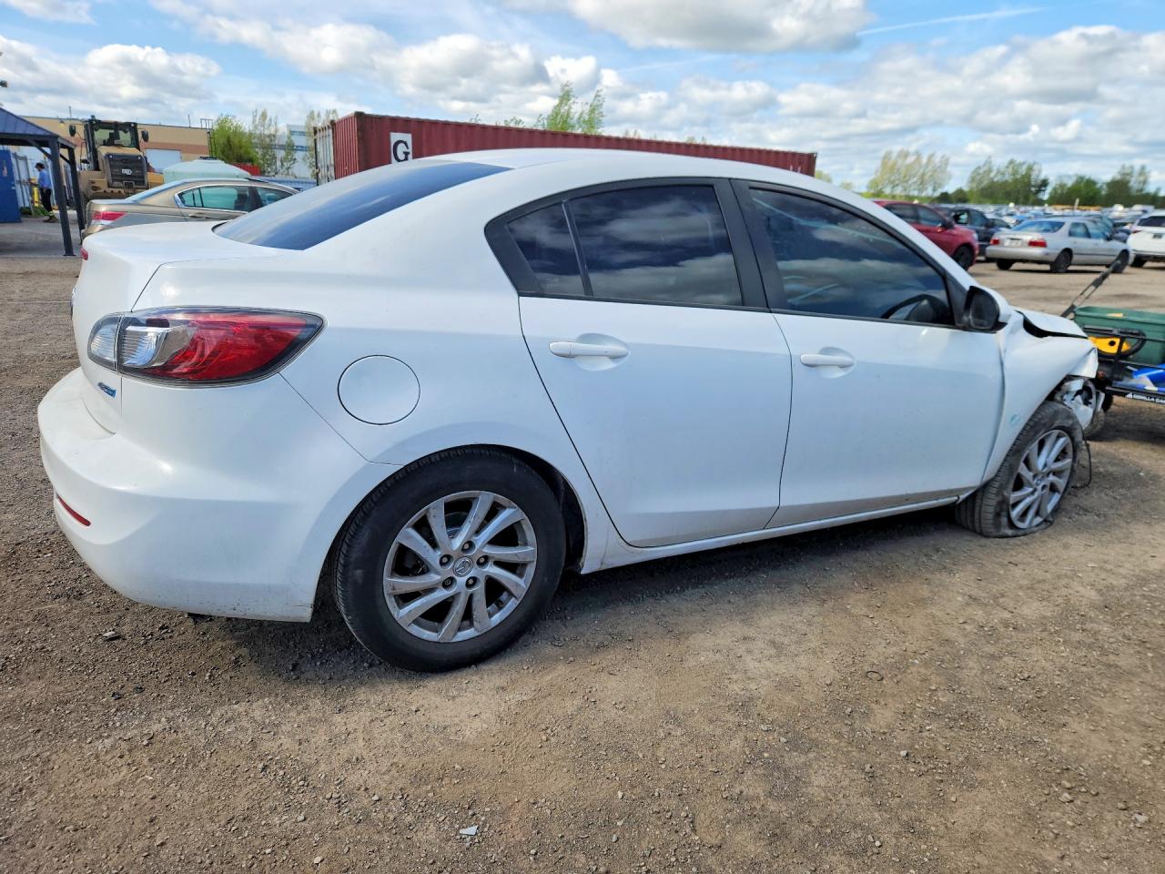 2012 Mazda 3 I Белый vin: JM1BL1V70C1688303