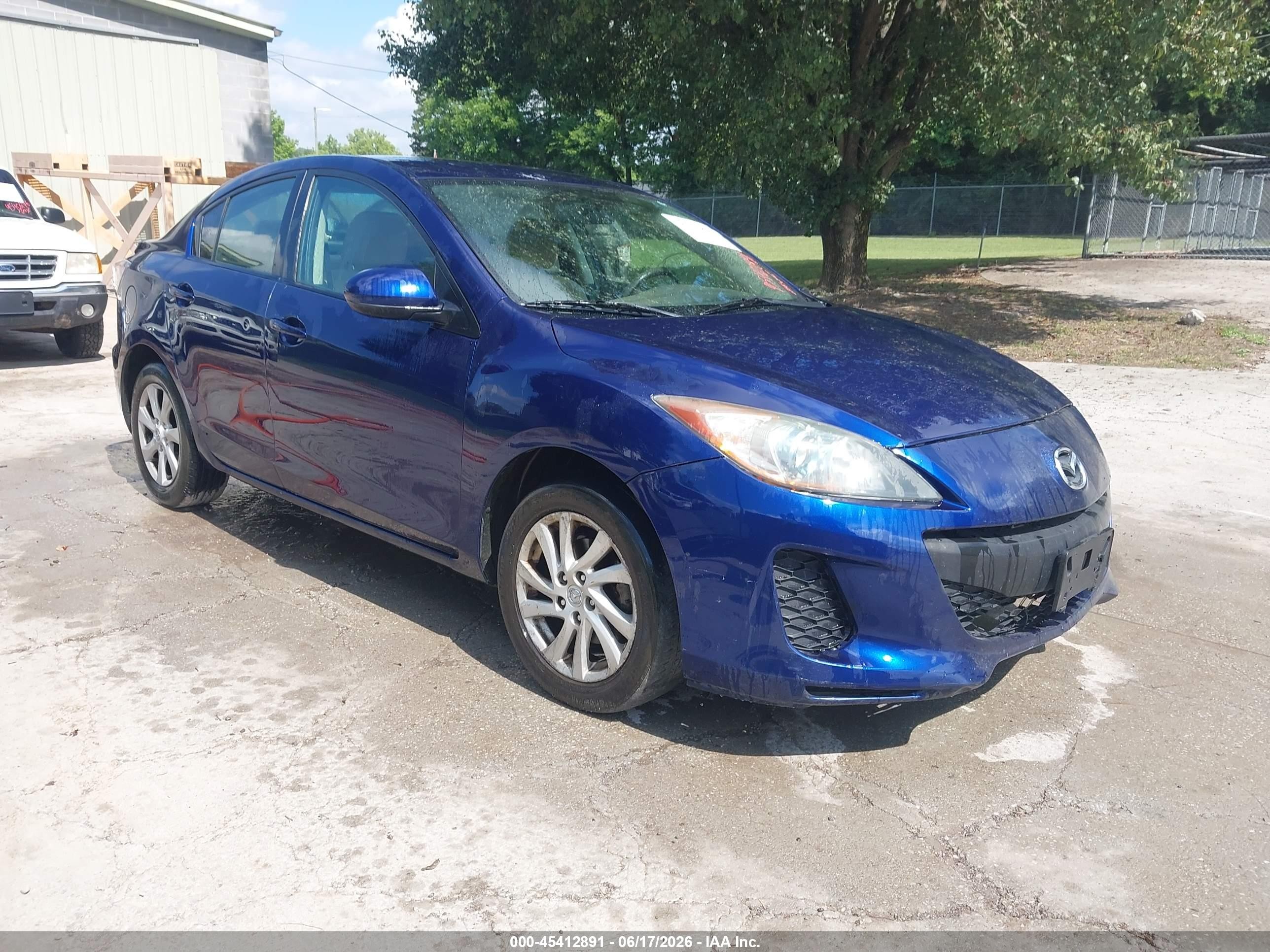2012 Mazda Mazda3 I Touring Blue vin: JM1BL1V70C1694814