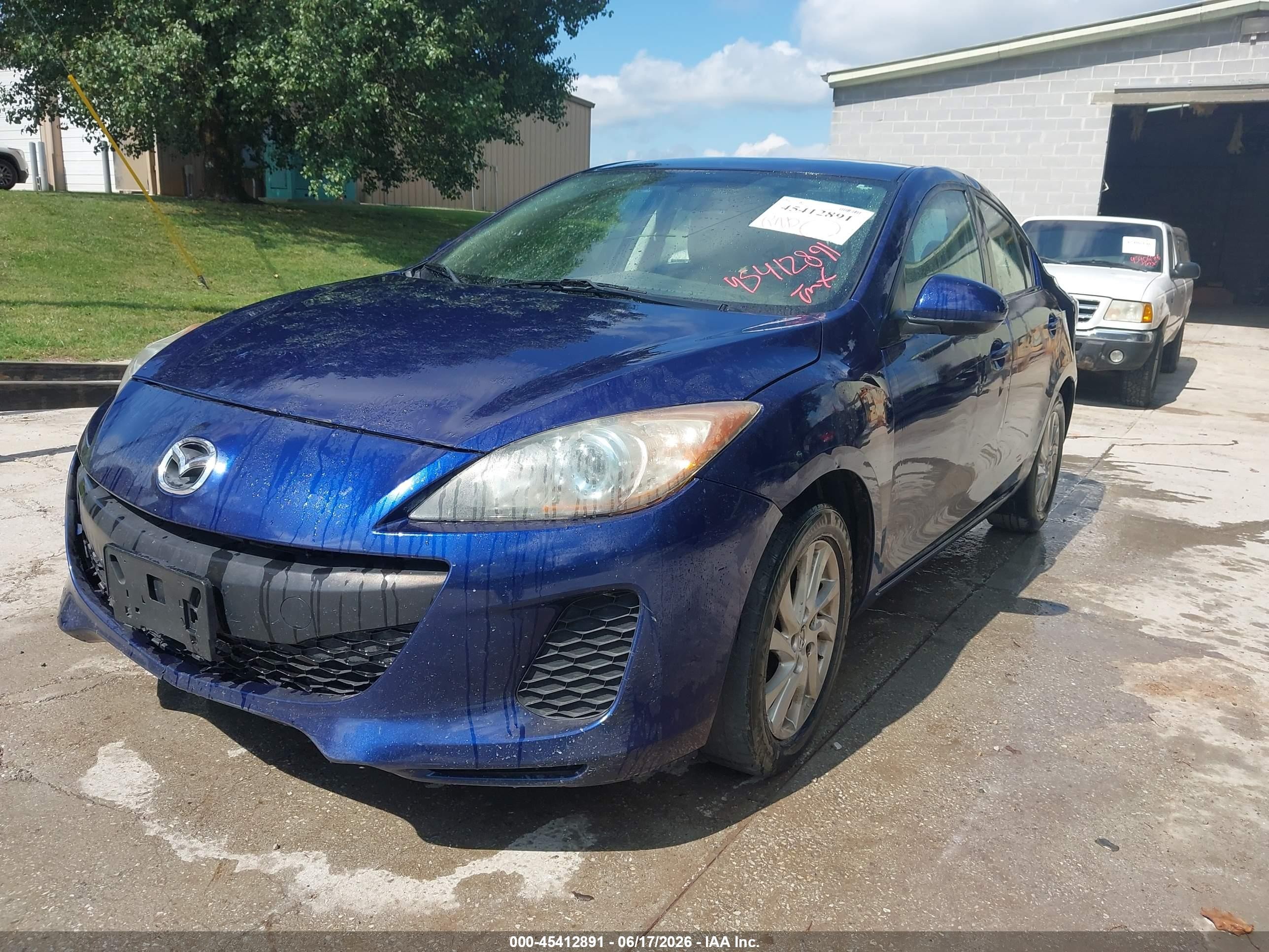 2012 Mazda Mazda3 I Touring Blue vin: JM1BL1V70C1694814