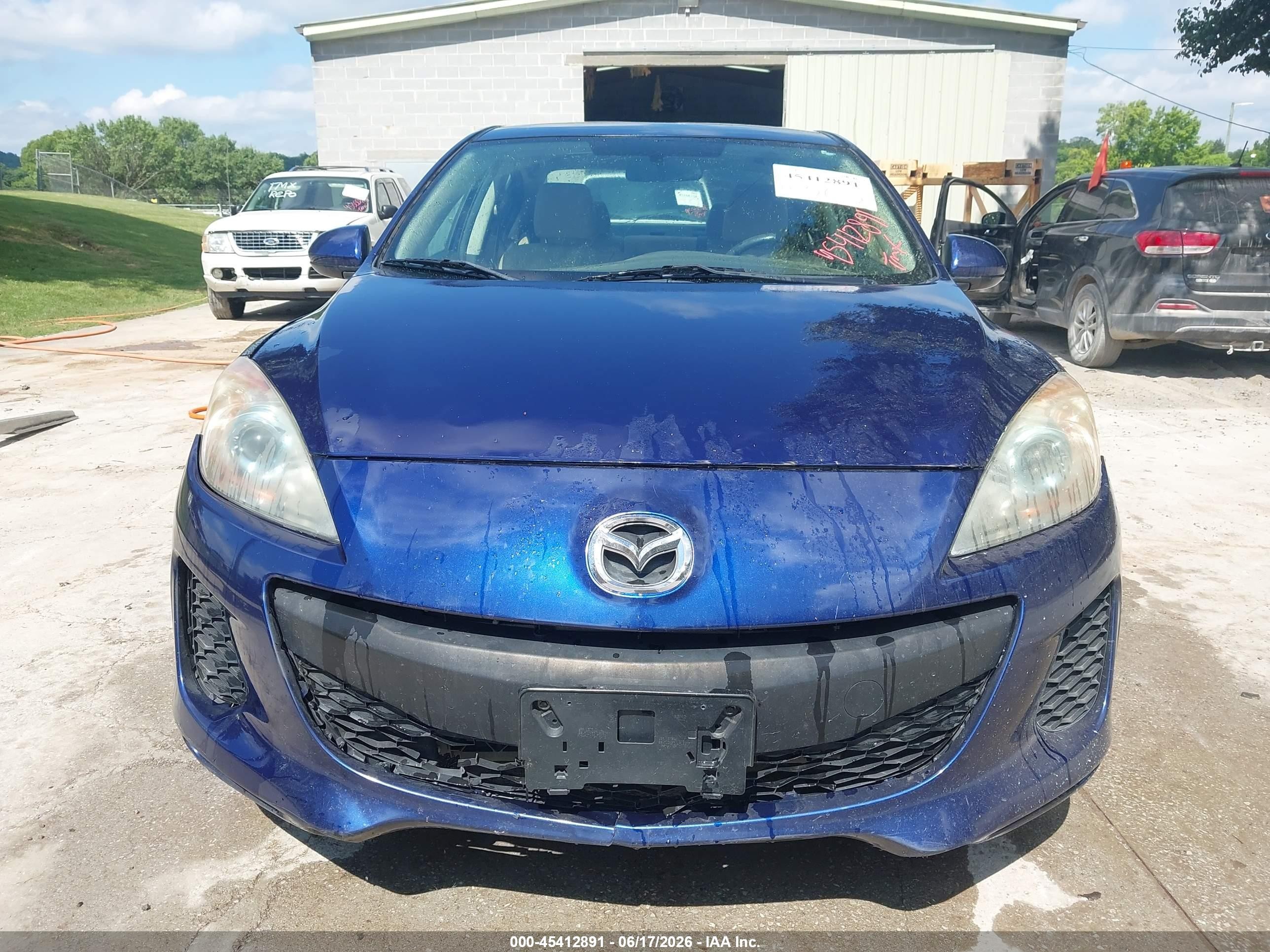 2012 Mazda Mazda3 I Touring Blue vin: JM1BL1V70C1694814