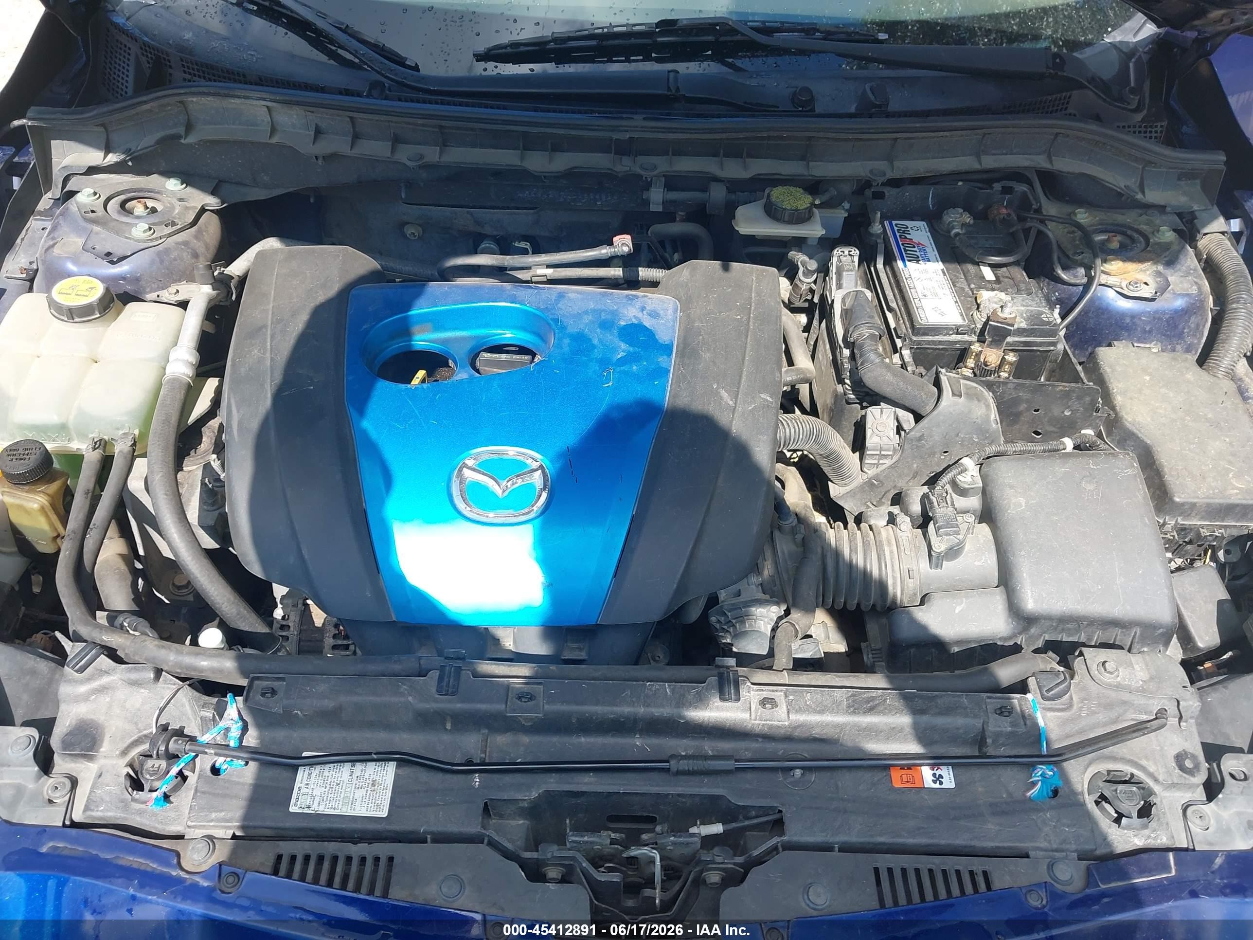 2012 Mazda Mazda3 I Touring Blue vin: JM1BL1V70C1694814