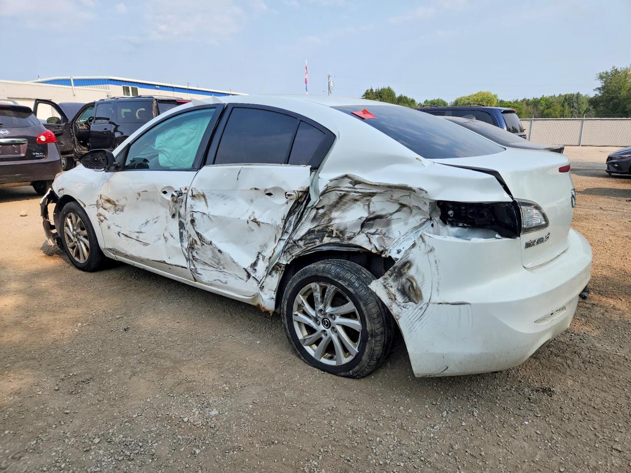 2013 Mazda 3 I White vin: JM1BL1V70D1808943