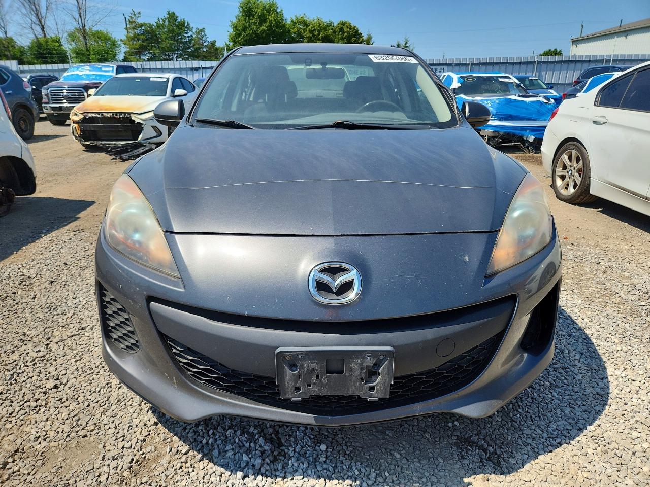 2013 Mazda 3 I Gray vin: JM1BL1V70D1848648