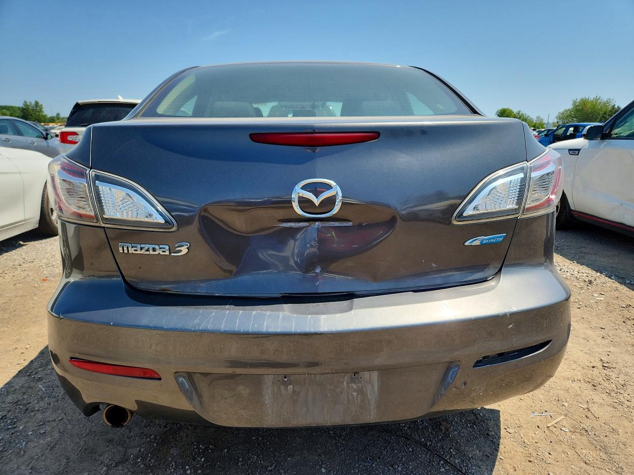 2013 Mazda 3 I Gray vin: JM1BL1V70D1848648