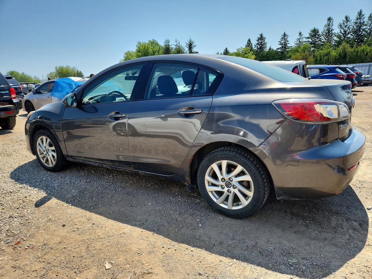 2013 Mazda 3 I Gray vin: JM1BL1V70D1848648