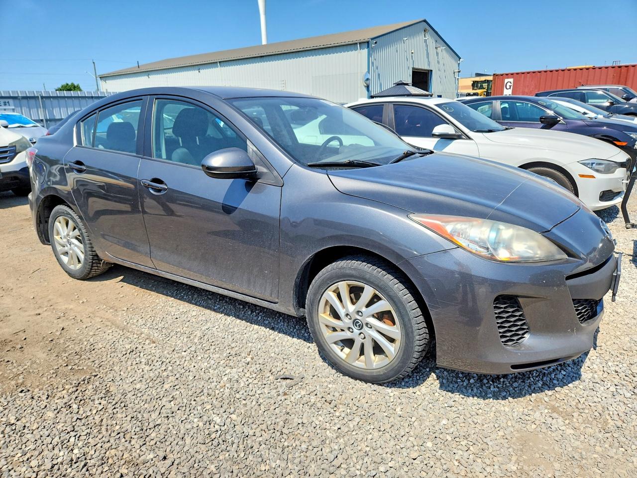 2013 Mazda 3 I Gray vin: JM1BL1V70D1848648