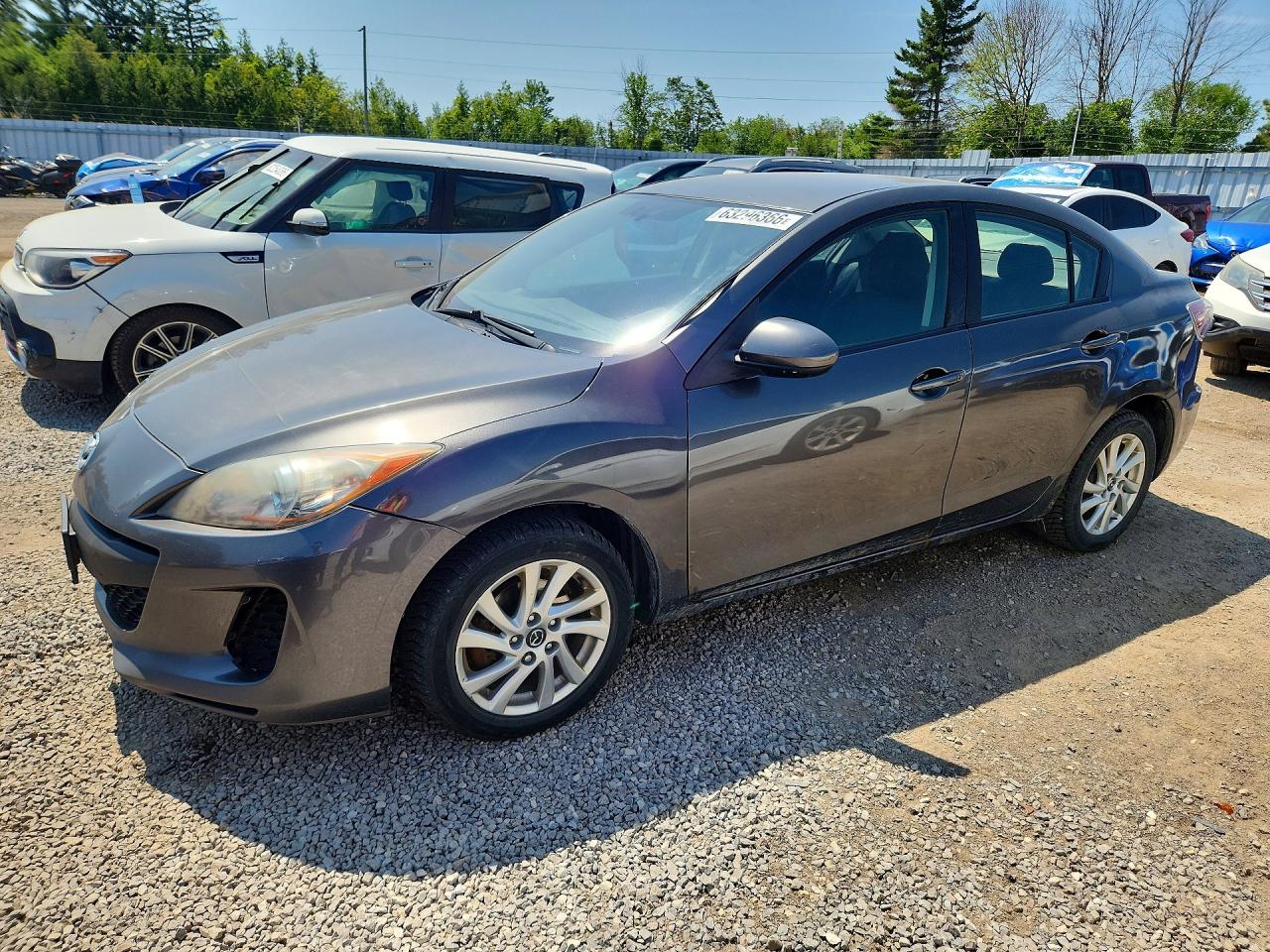 2013 Mazda 3 I Серый vin: JM1BL1V70D1848648
