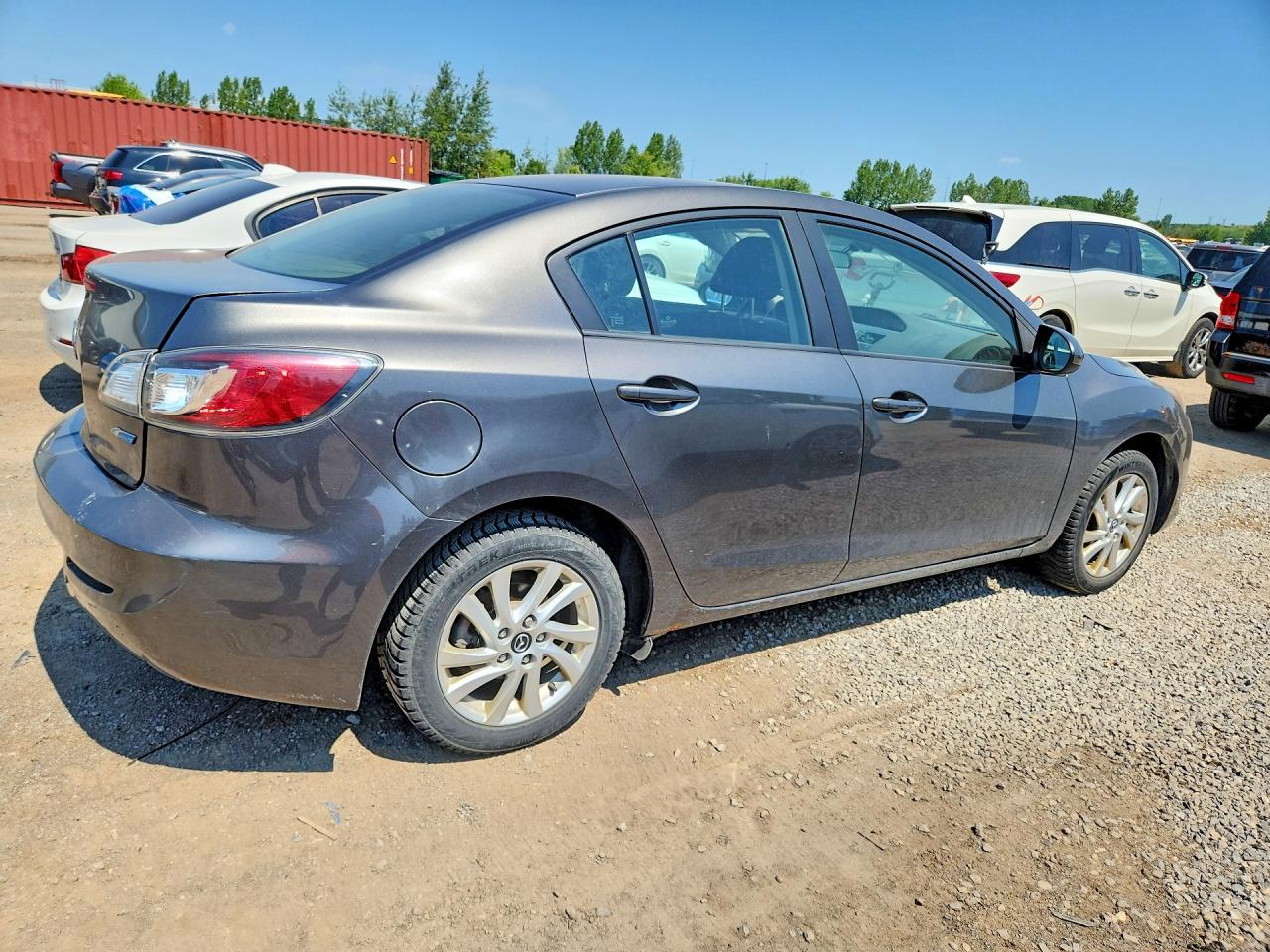 2013 Mazda 3 I Gray vin: JM1BL1V70D1848648