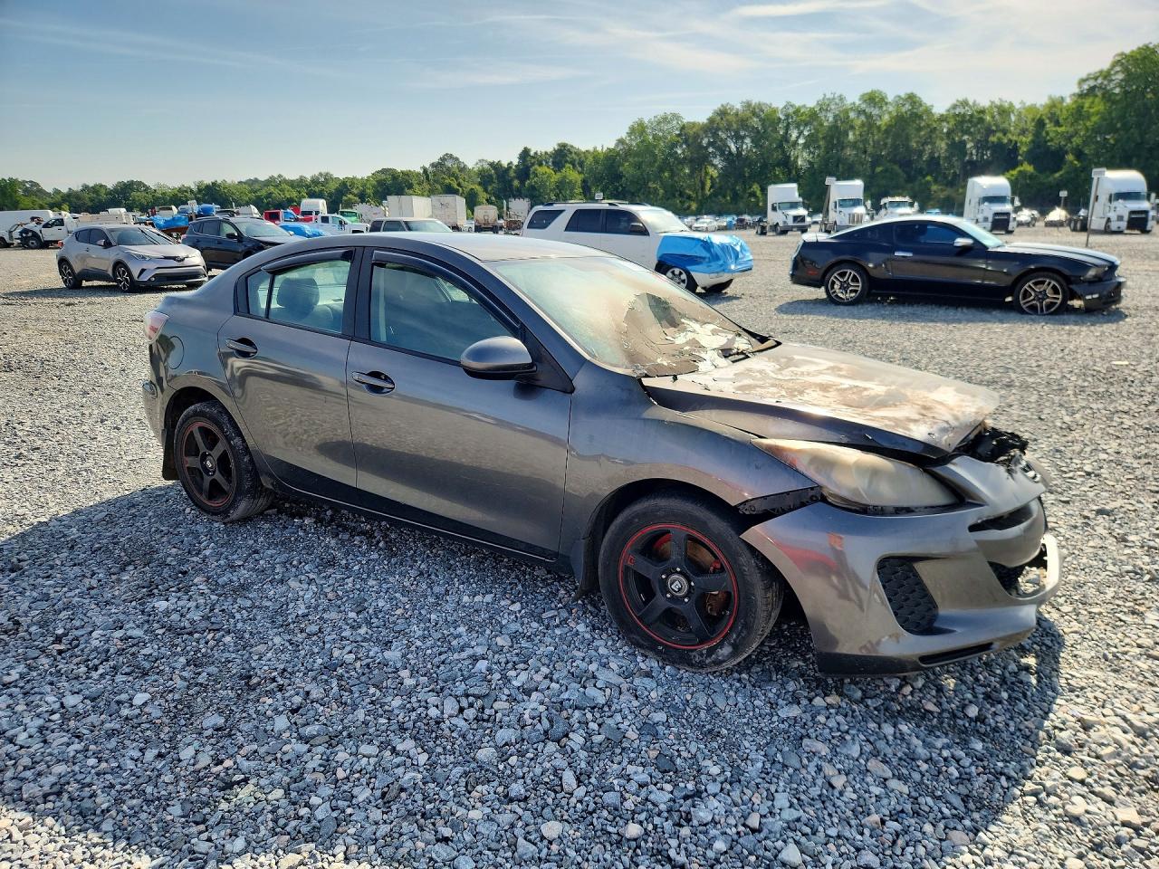 2012 Mazda 3 I Черный vin: JM1BL1V71C1529533