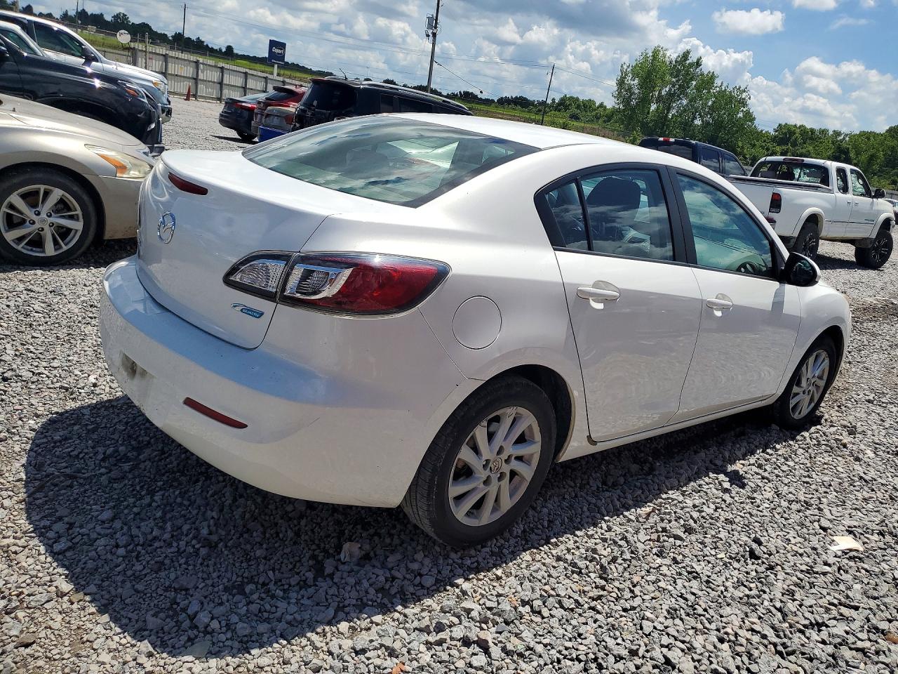 2012 Mazda 3 I White vin: JM1BL1V71C1566761
