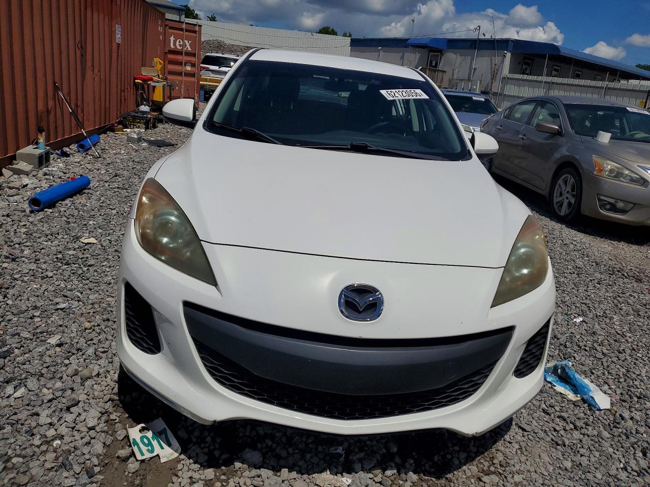 2012 Mazda 3 I White vin: JM1BL1V71C1566761