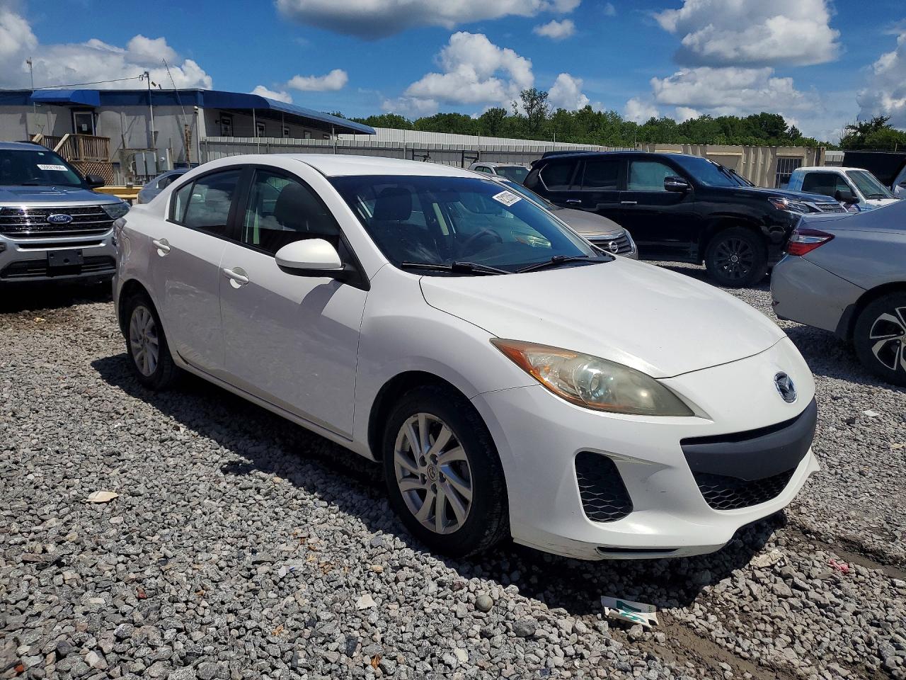 2012 Mazda 3 I White vin: JM1BL1V71C1566761