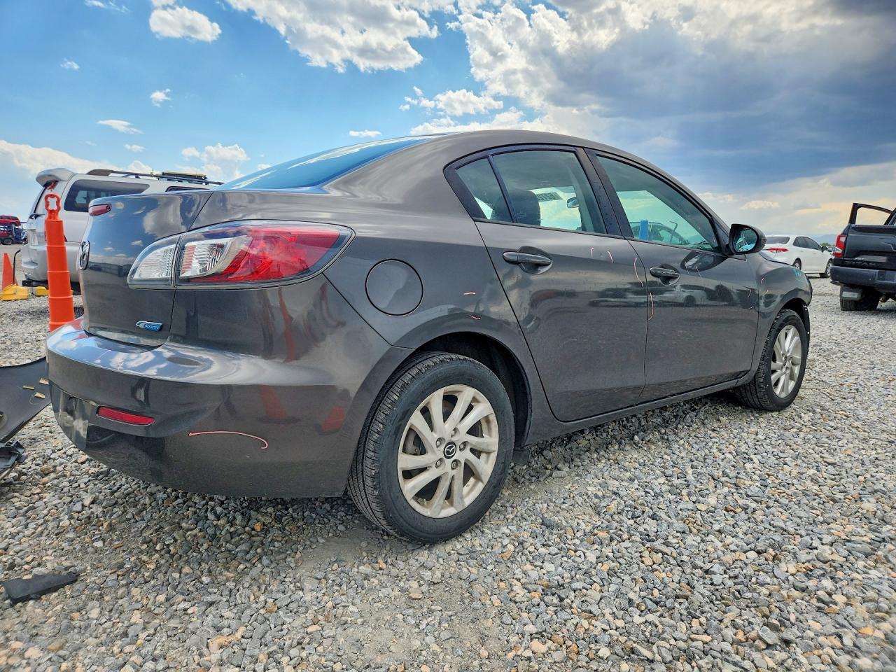 2013 Mazda 3 I Gray vin: JM1BL1V71D1745268