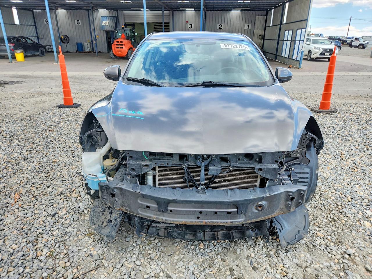 2013 Mazda 3 I Gray vin: JM1BL1V71D1745268