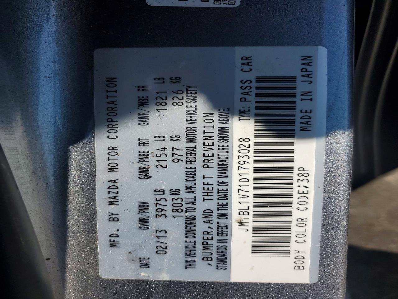 2013 Mazda 3 I Silver vin: JM1BL1V71D1793028