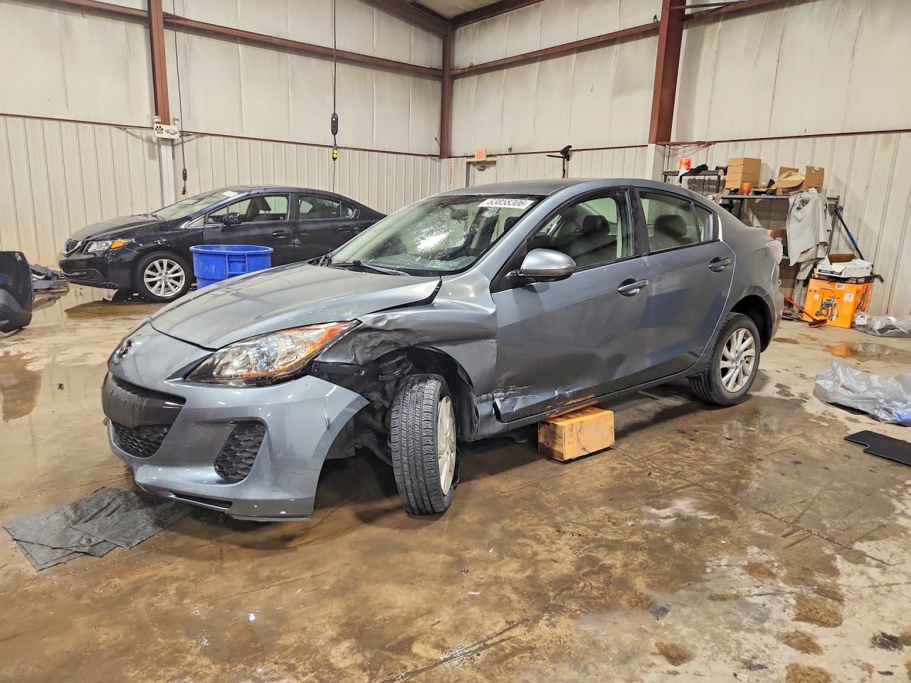 2012 Mazda 3 I Gray vin: JM1BL1V72C1530223