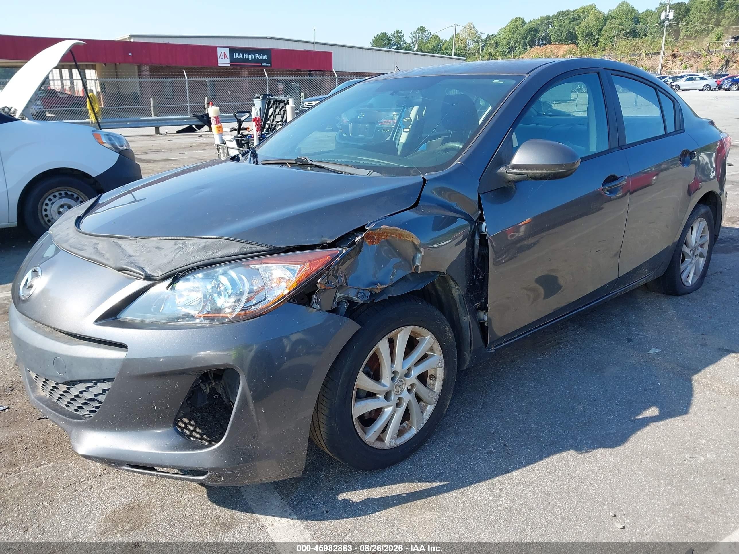 2012 Mazda Mazda3 I Touring Gray vin: JM1BL1V72C1574786