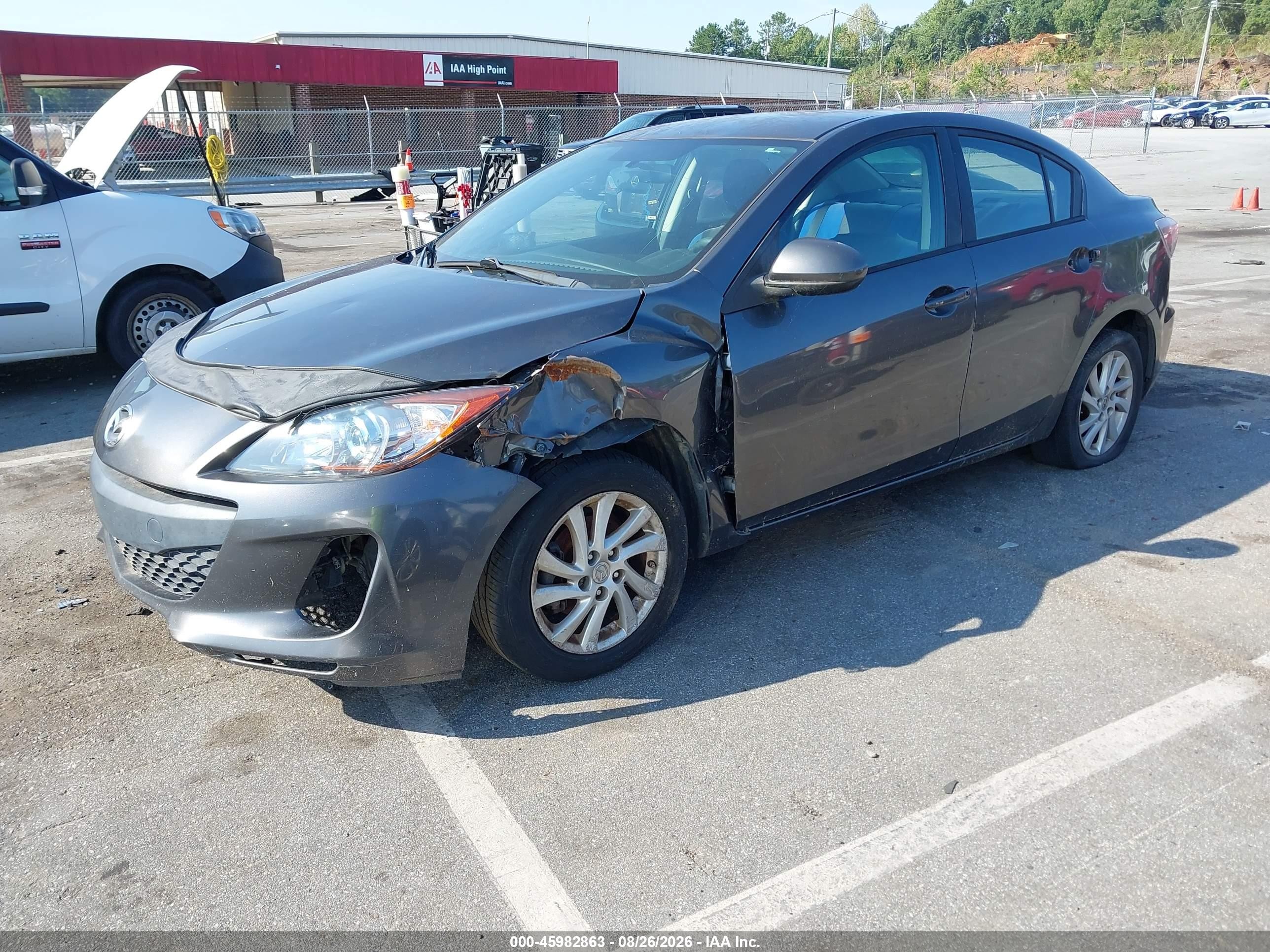 2012 Mazda Mazda3 I Touring Gray vin: JM1BL1V72C1574786