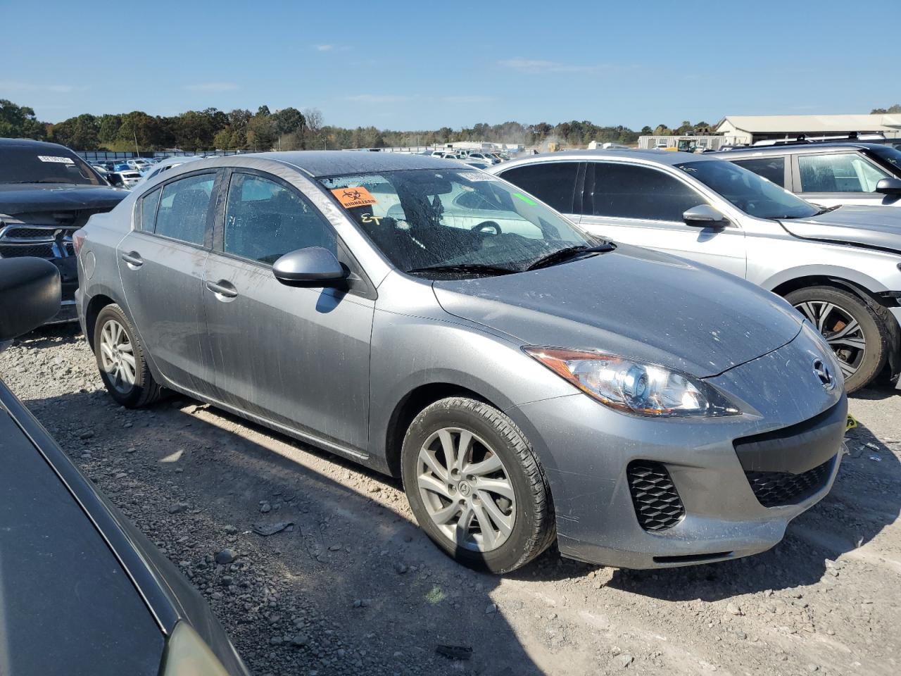 2012 Mazda 3 I Gray vin: JM1BL1V72C1617796