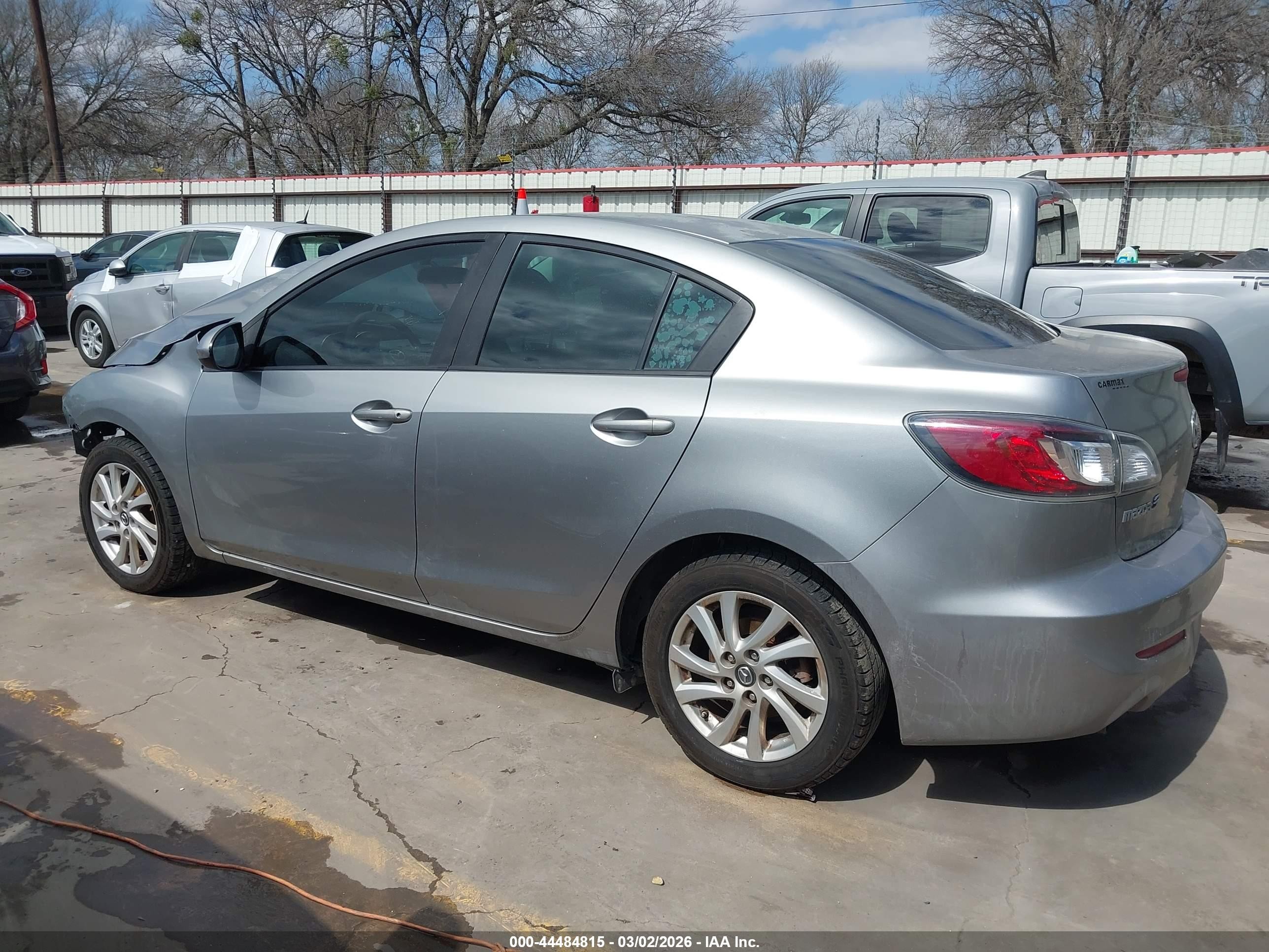 2012 Mazda Mazda3 I Touring Gray vin: JM1BL1V72C1683765