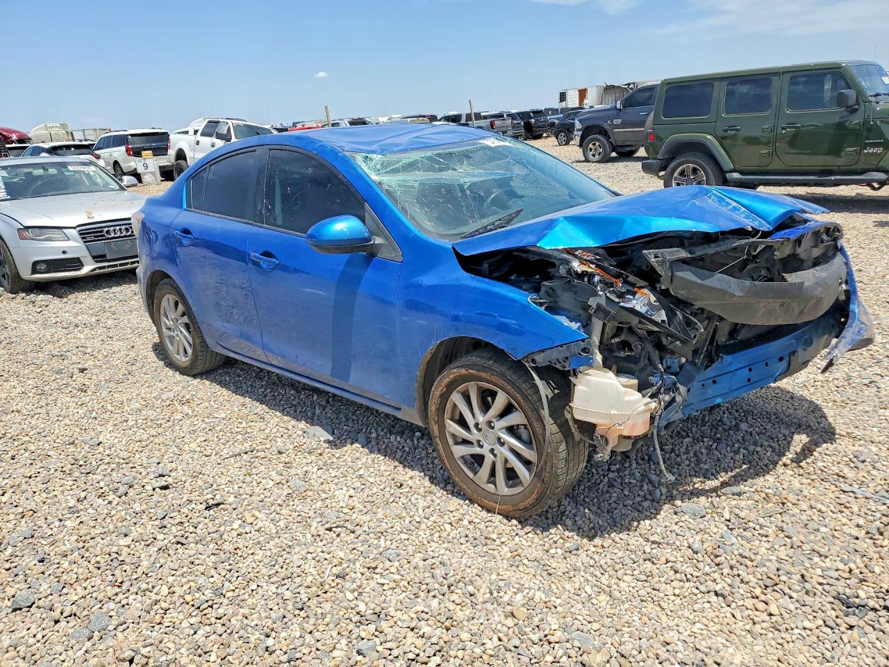 2012 Mazda 3 Blue vin: JM1BL1V72C1691512