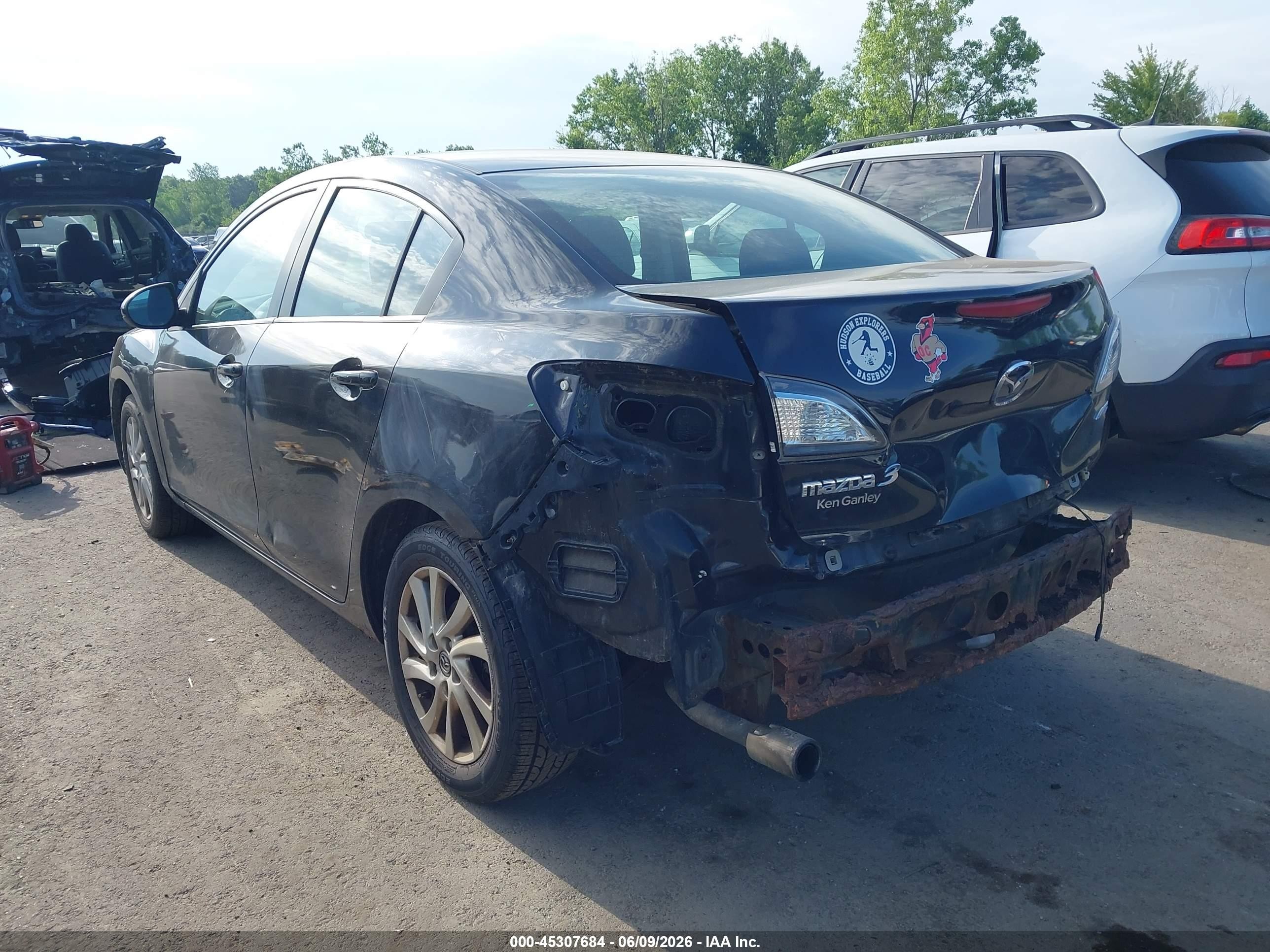 2012 Mazda Mazda3 I Touring Black vin: JM1BL1V72C1697164