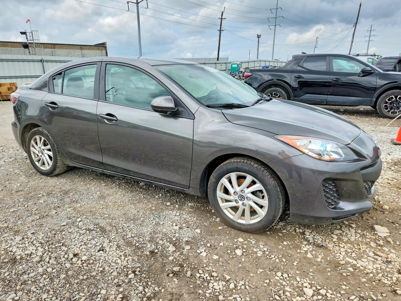 2013 Mazda 3 I Gray vin: JM1BL1V72D1716829