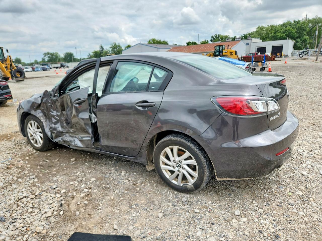 2013 Mazda 3 I Gray vin: JM1BL1V72D1716829