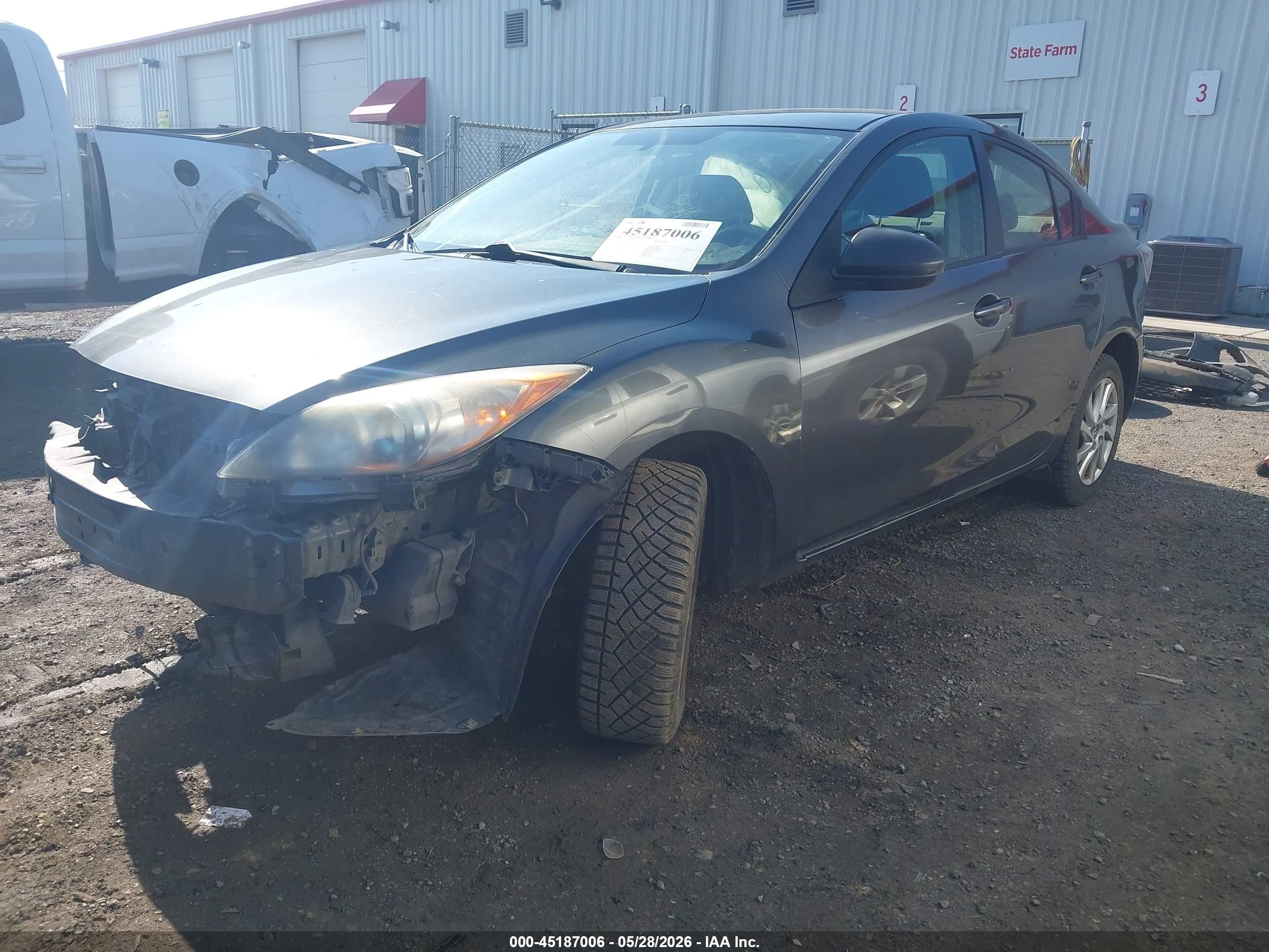 2013 Mazda Mazda3 I Touring Серый vin: JM1BL1V72D1757087
