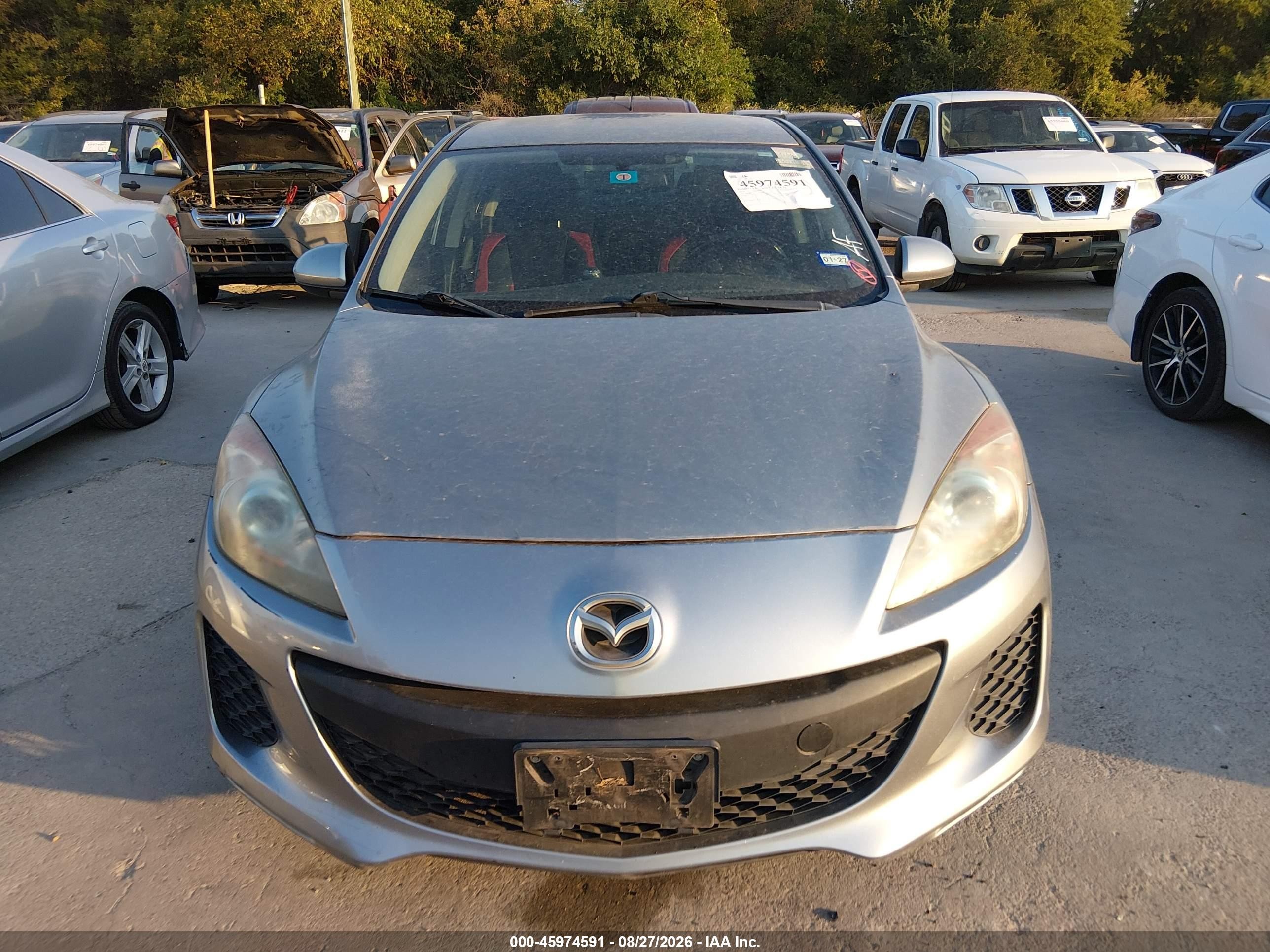 2012 Mazda Mazda3 I Touring Синий vin: JM1BL1V73C1555020