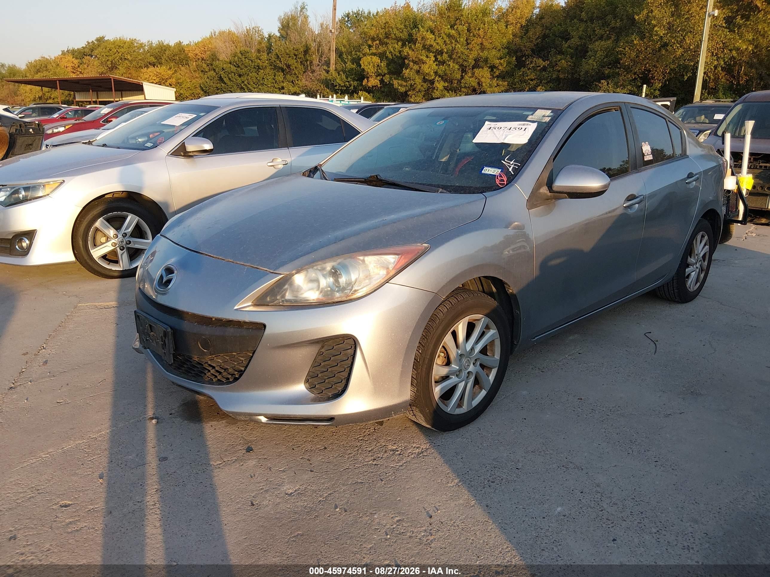 2012 Mazda Mazda3 I Touring Синий vin: JM1BL1V73C1555020