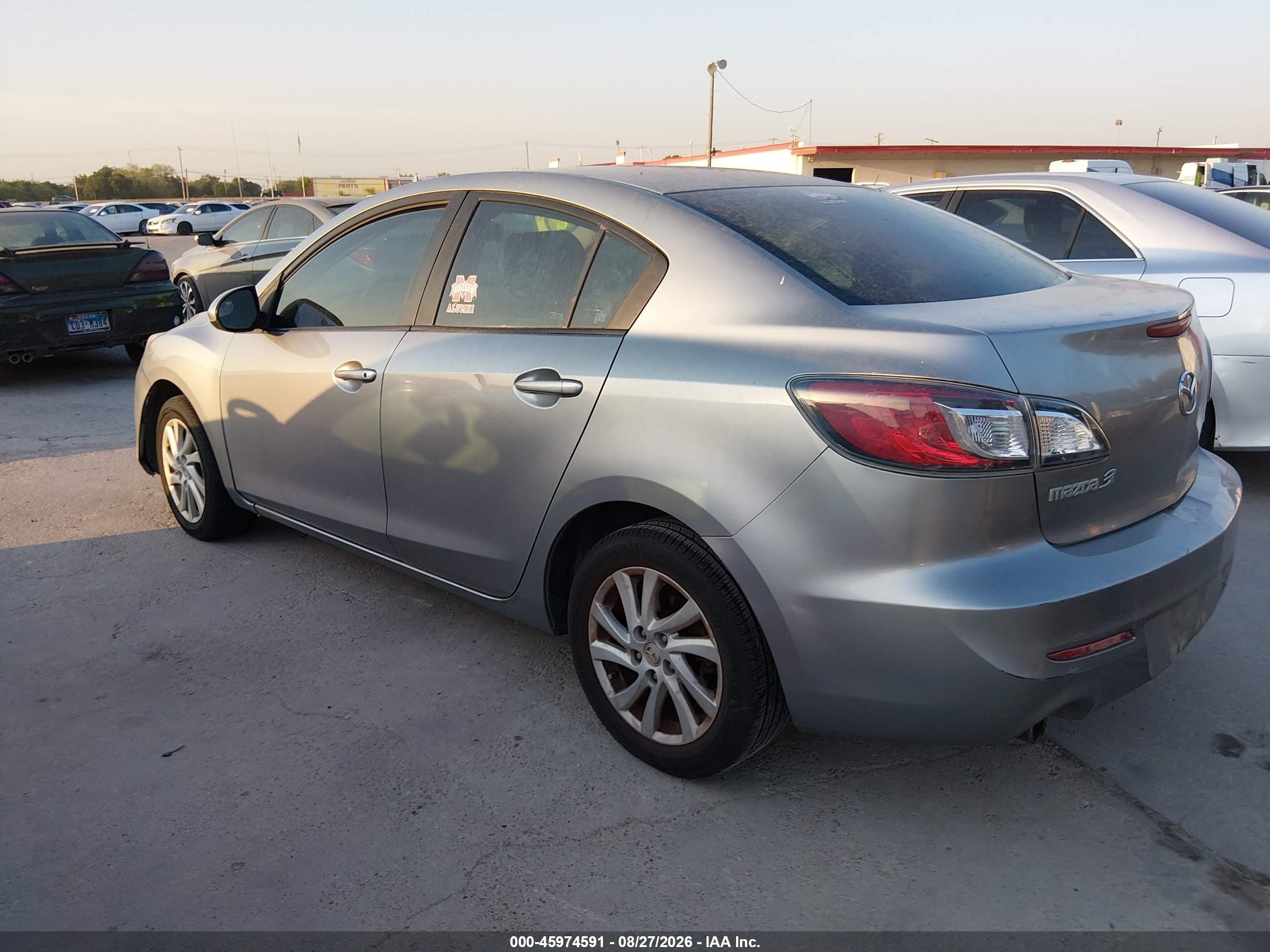 2012 Mazda Mazda3 I Touring Синий vin: JM1BL1V73C1555020