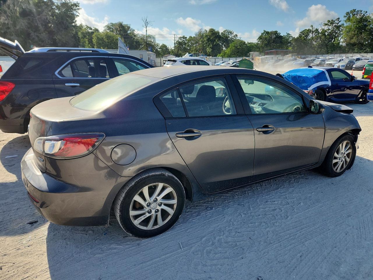 2012 Mazda 3 I Gray vin: JM1BL1V73C1570164
