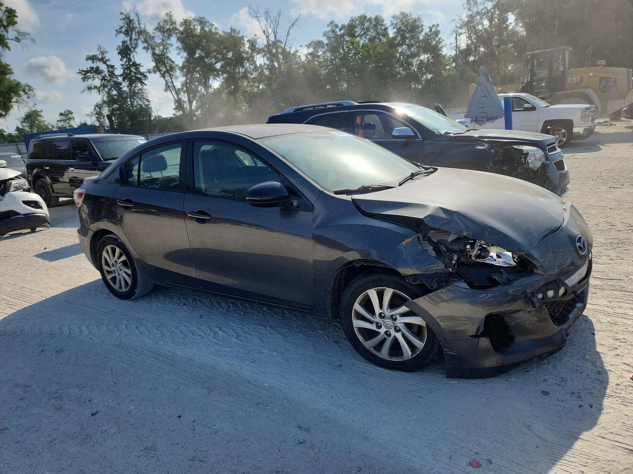 2012 Mazda 3 I Gray vin: JM1BL1V73C1570164