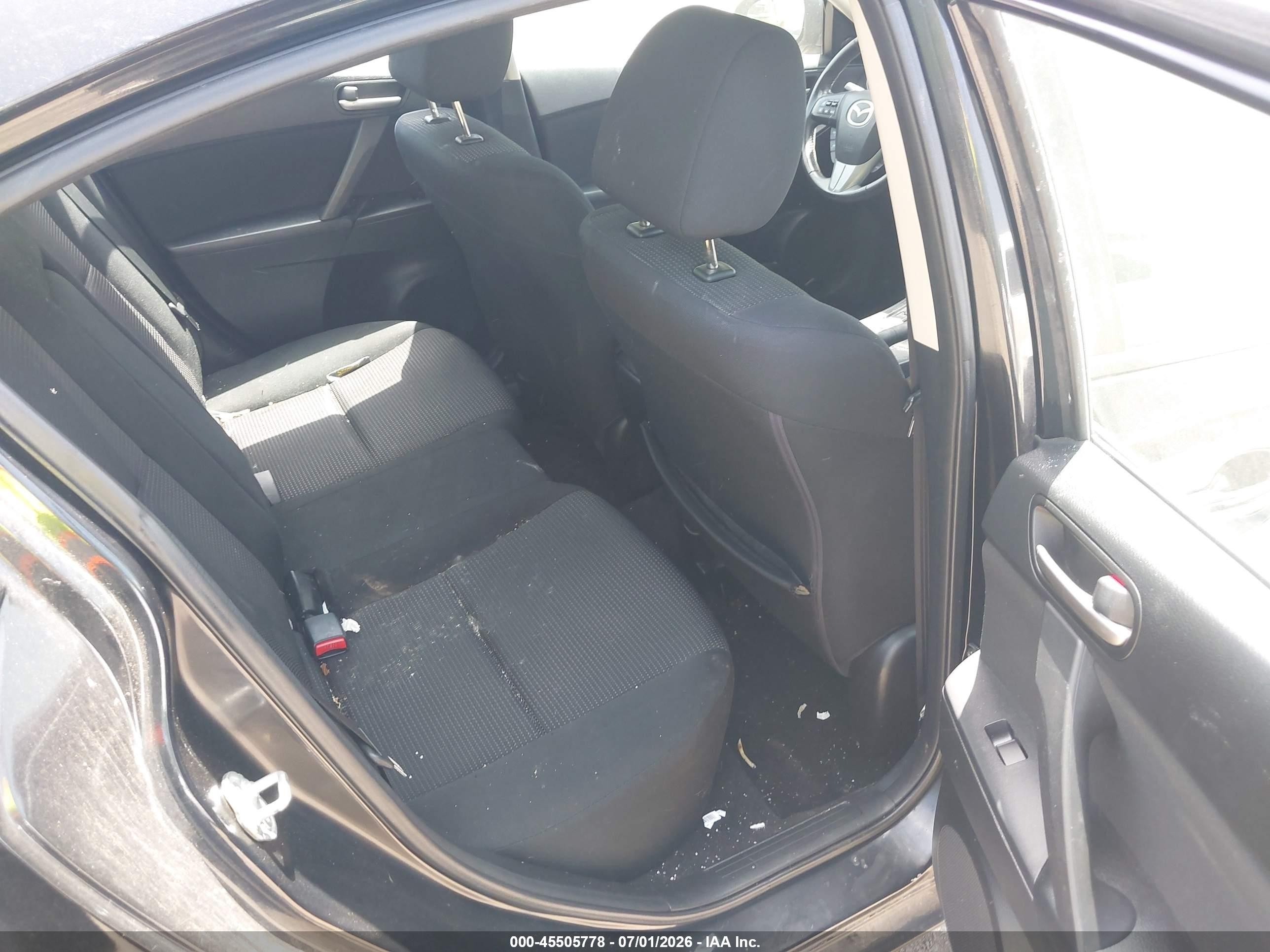 2012 Mazda Mazda3 I Touring Черный vin: JM1BL1V73C1596294