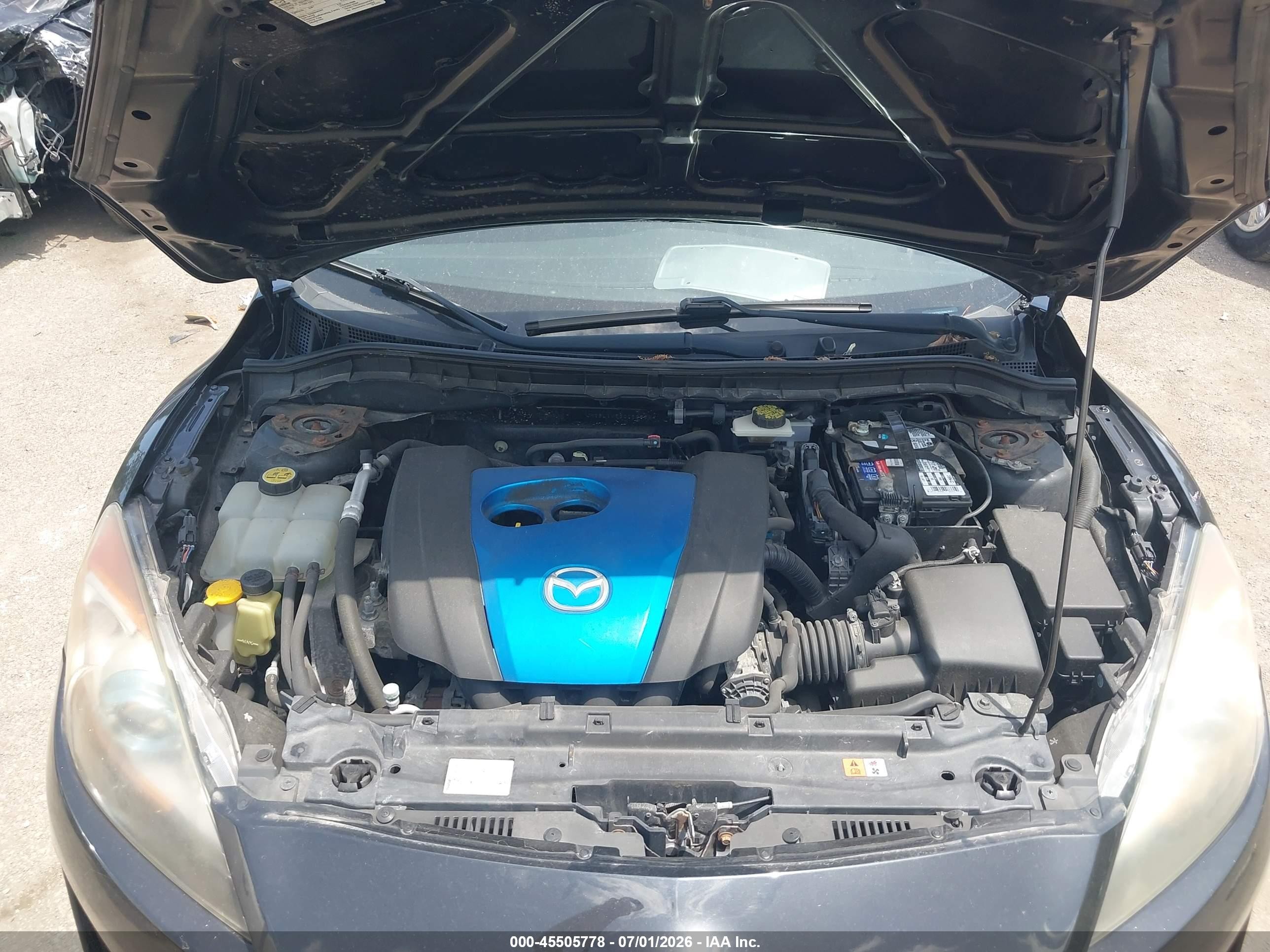 2012 Mazda Mazda3 I Touring Черный vin: JM1BL1V73C1596294