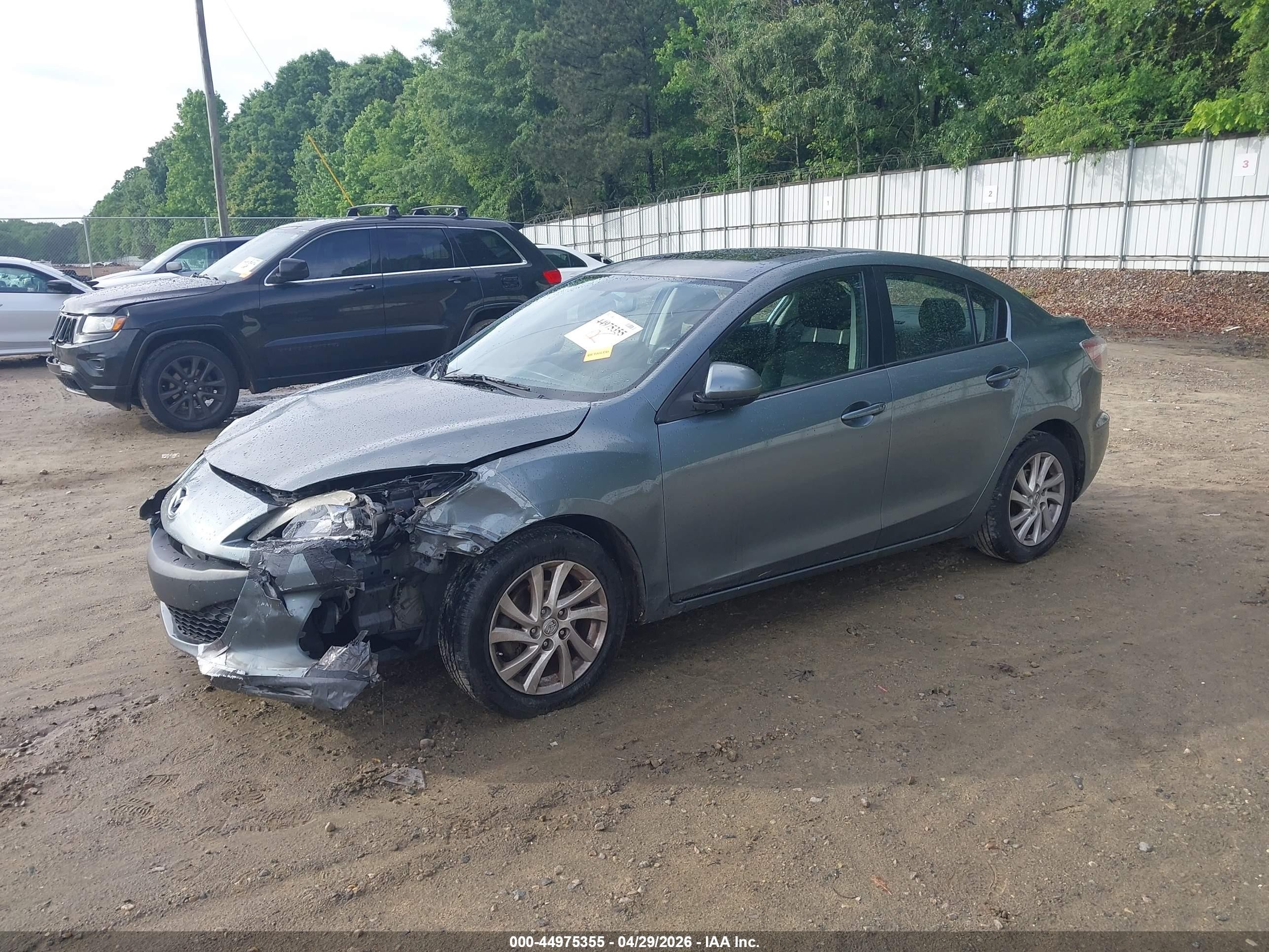2012 Mazda Mazda3 I Touring Gray vin: JM1BL1V73C1664707