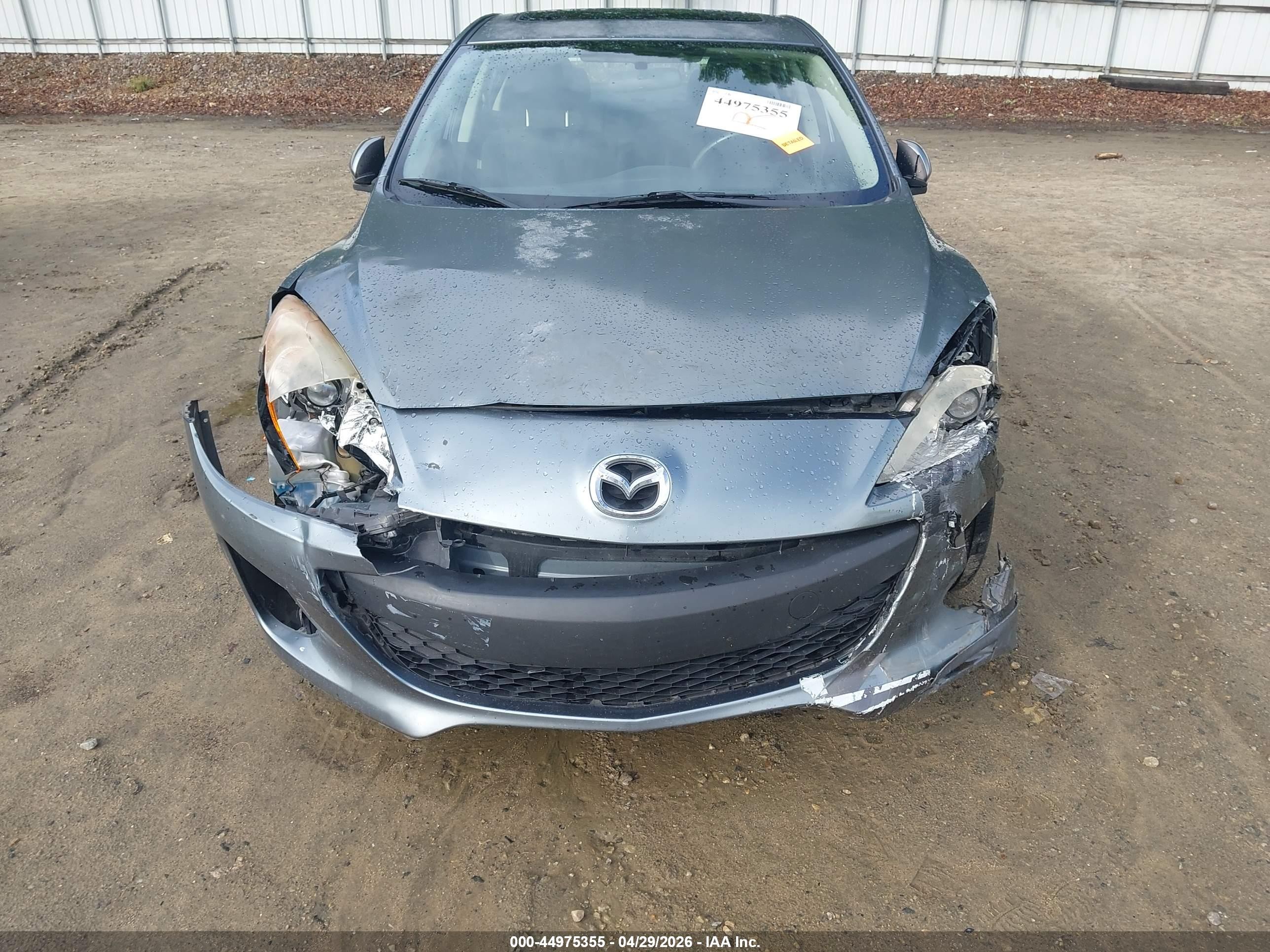 2012 Mazda Mazda3 I Touring Gray vin: JM1BL1V73C1664707