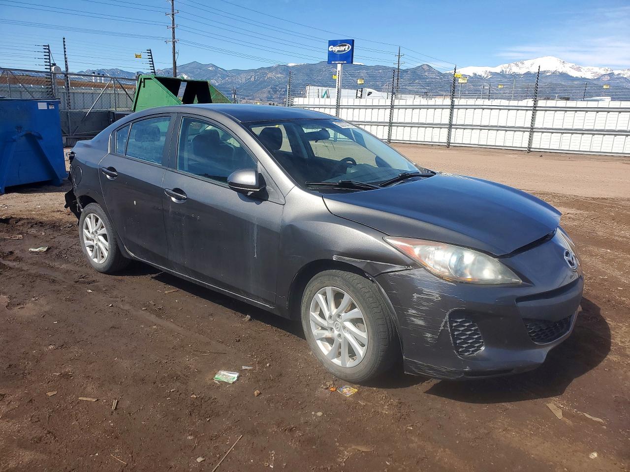 2012 Mazda 3 I Charcoal vin: JM1BL1V73C1698064