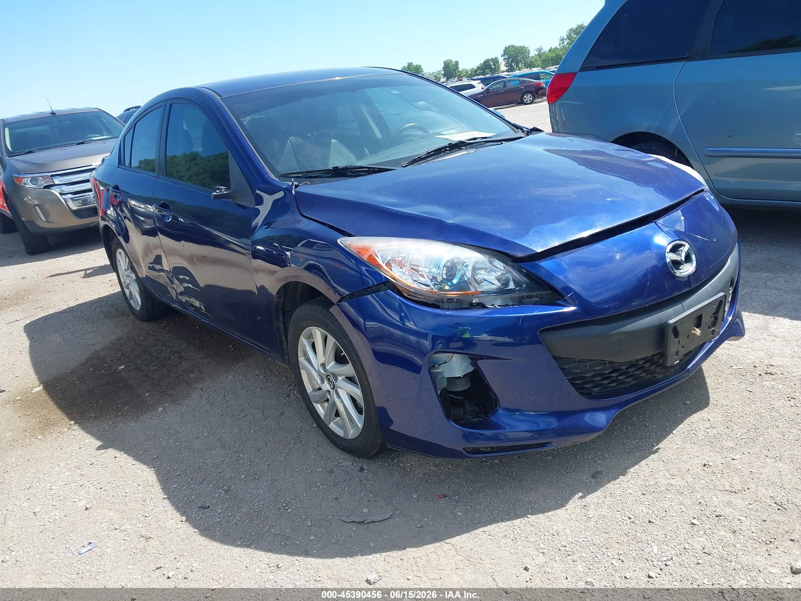 2013 Mazda Mazda3 I Touring Blue vin: JM1BL1V73D1784783