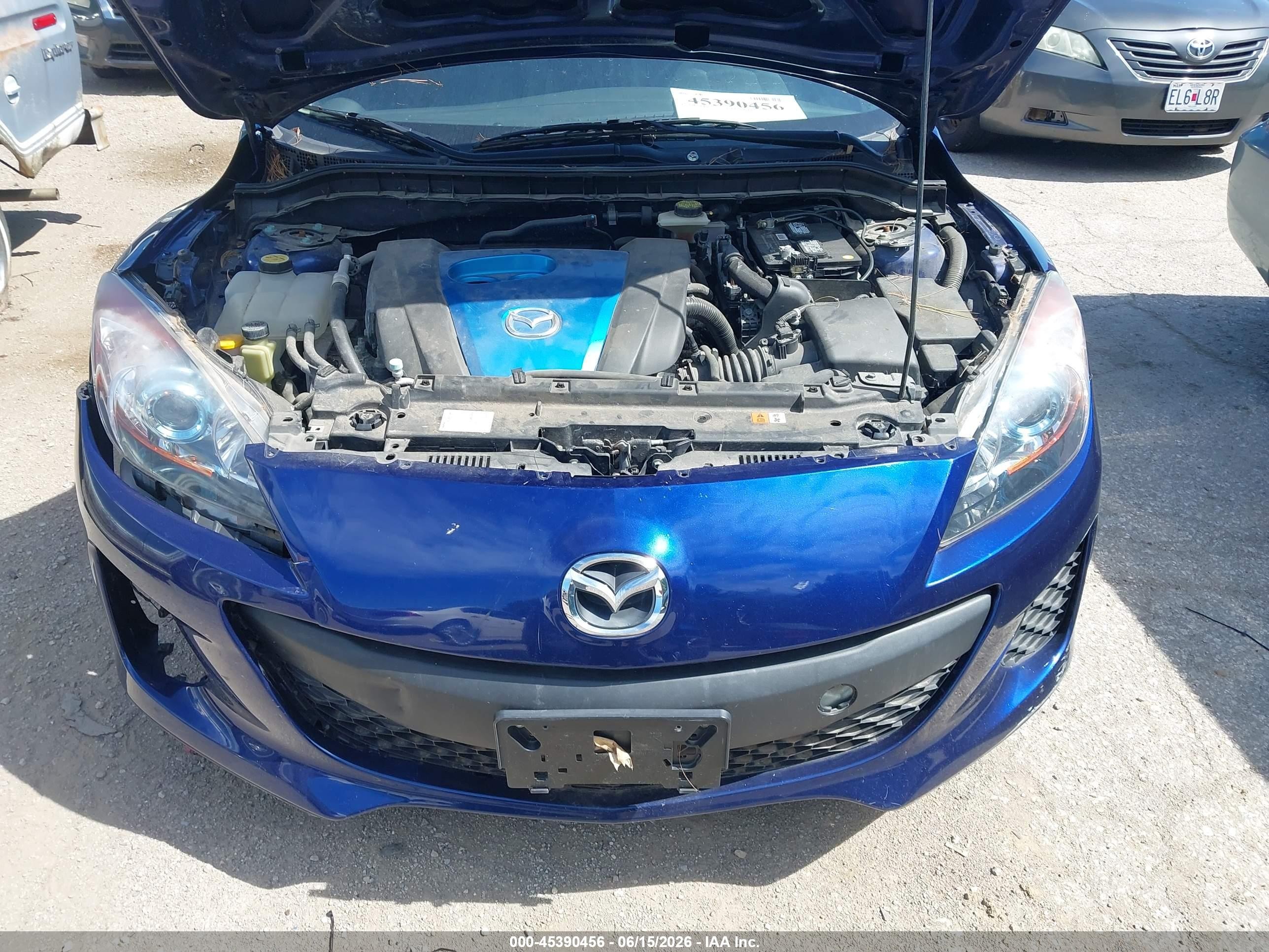 2013 Mazda Mazda3 I Touring Blue vin: JM1BL1V73D1784783