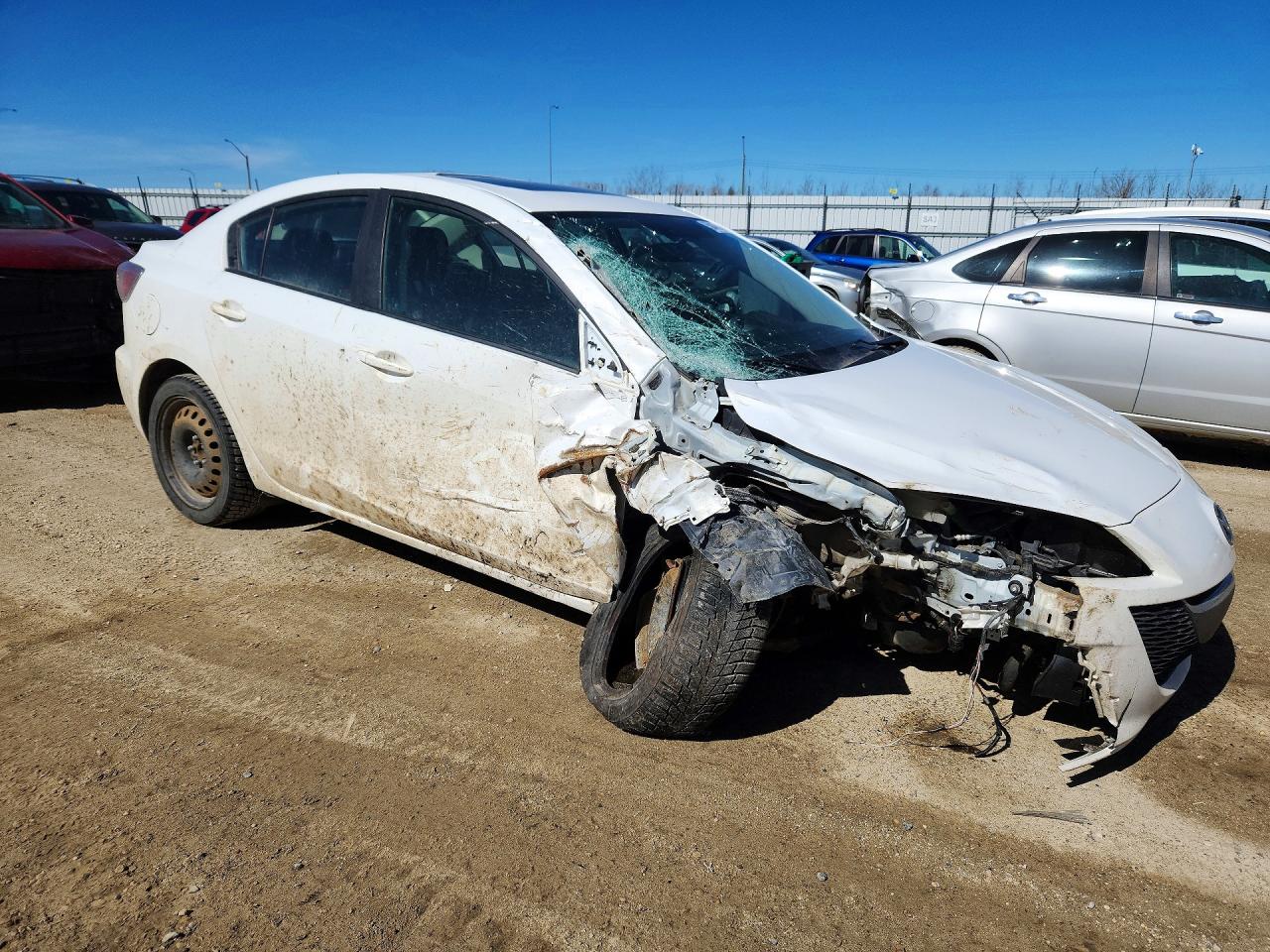 2013 Mazda 3 I White vin: JM1BL1V73D1804918