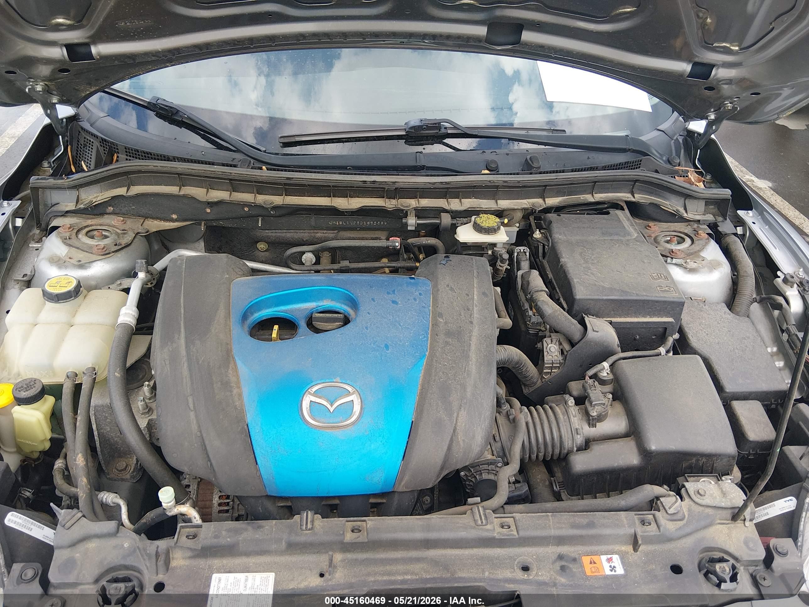 2013 Mazda Mazda3 I Touring Серебряный vin: JM1BL1V73D1835389