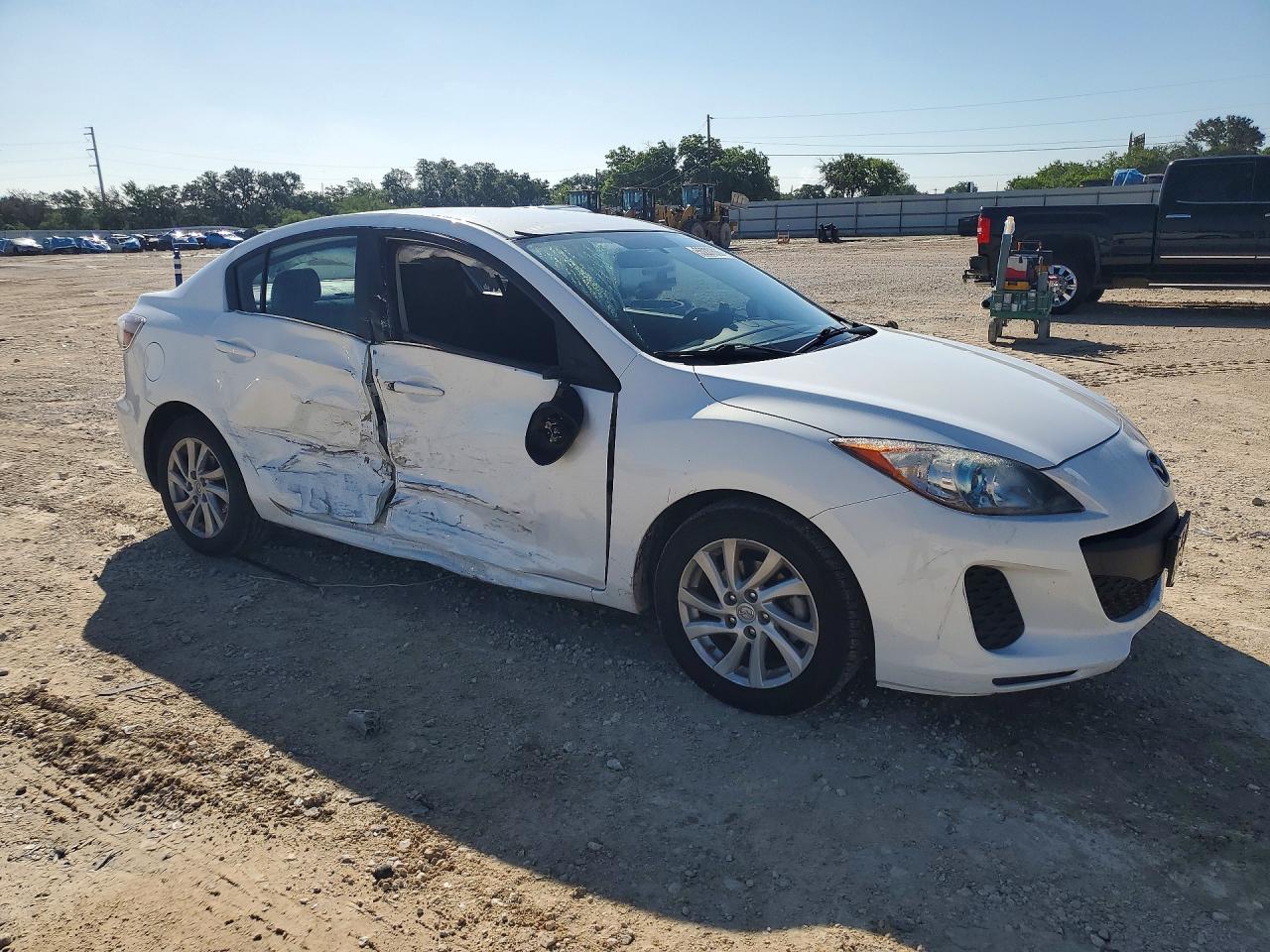 2012 Mazda 3 I White vin: JM1BL1V74C1534368